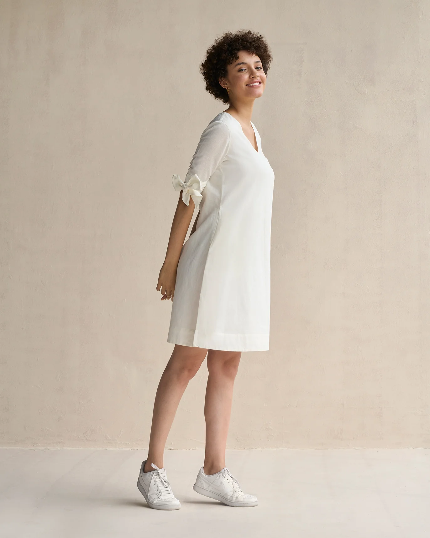 A-line Dress - Ivory - Image 3