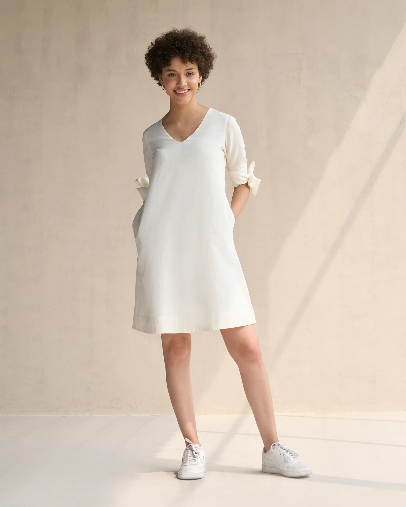 A-line Dress - Ivory - Image 5