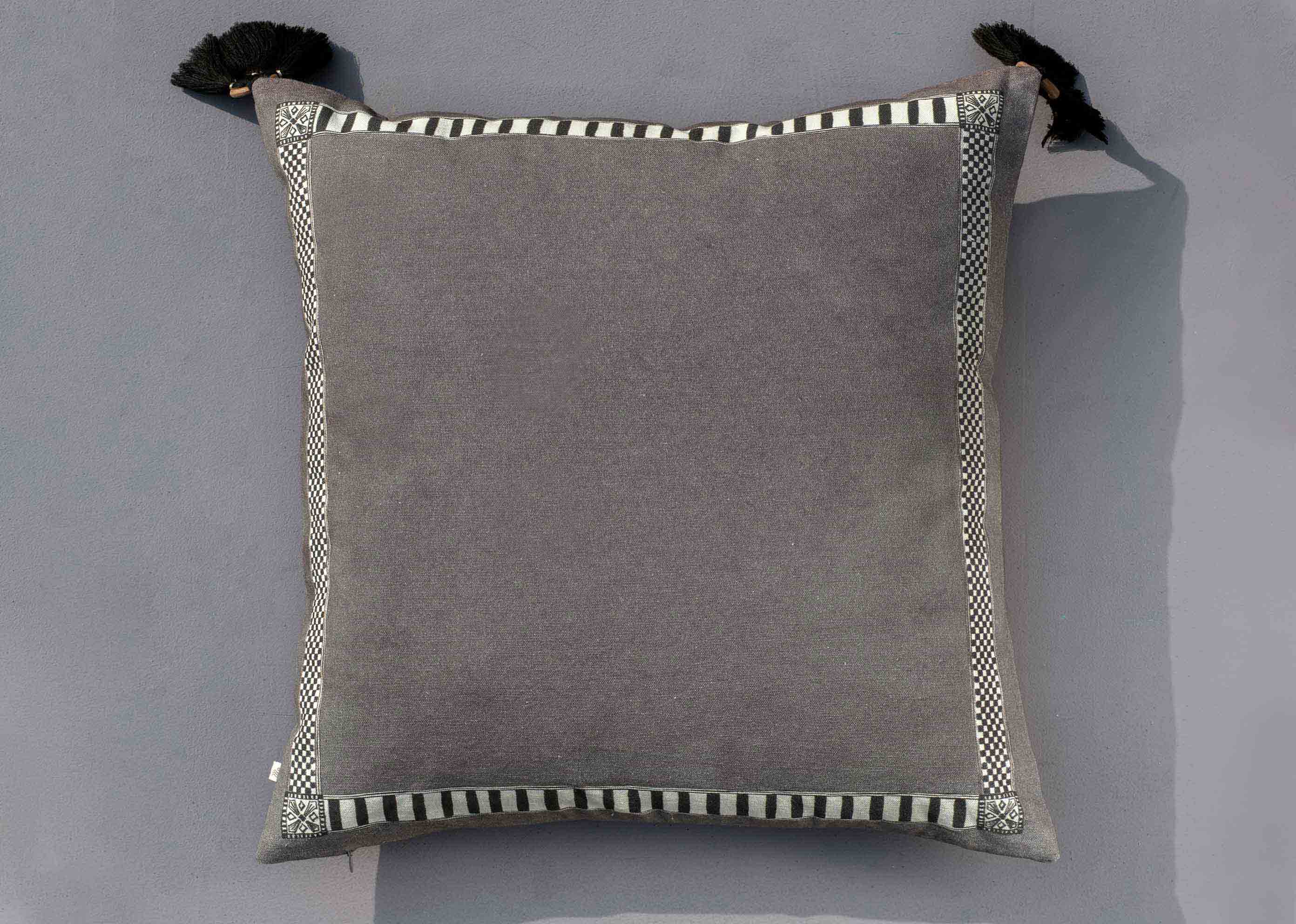 Aam Cushion Cover - Charcoal - Image 3