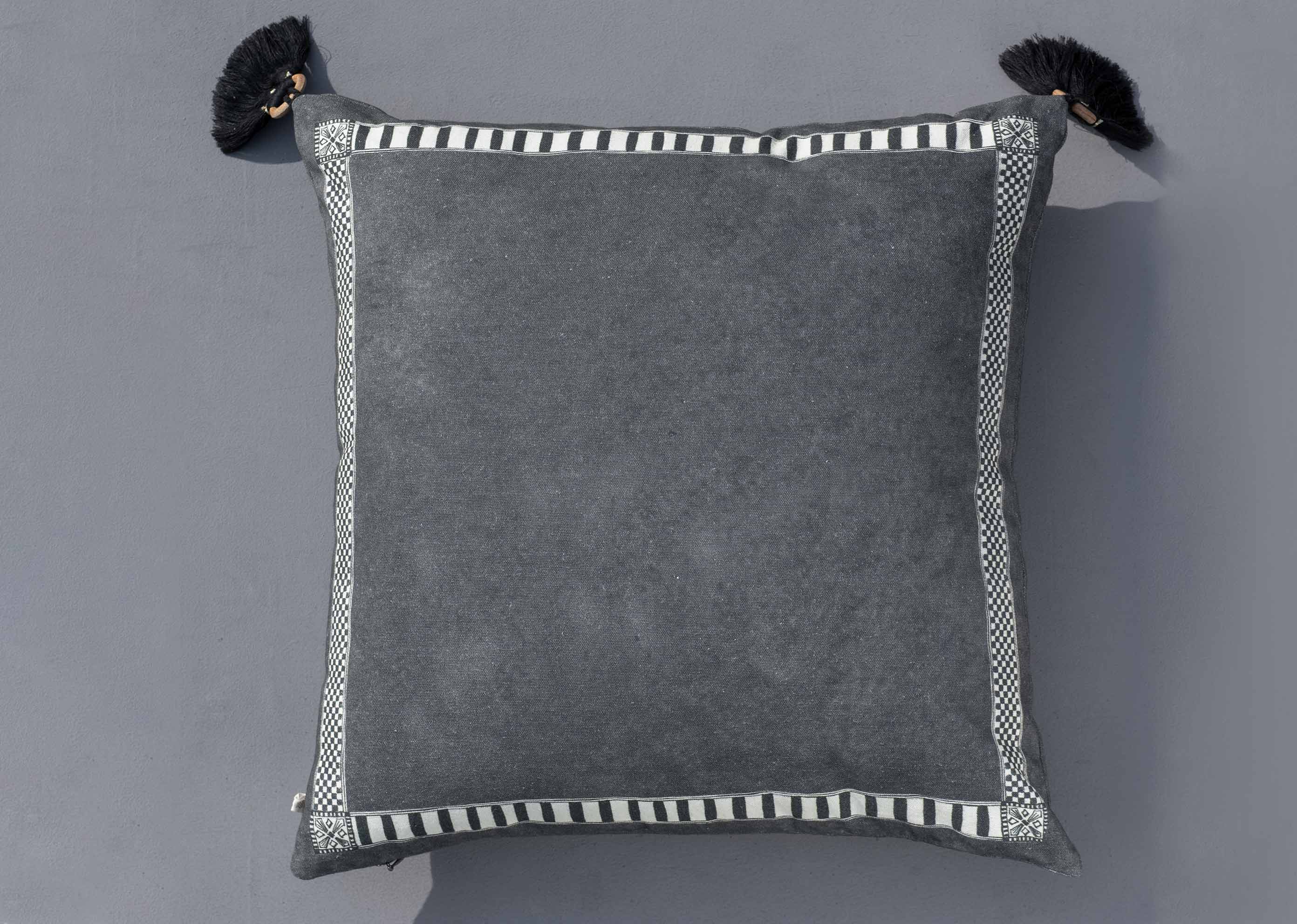 Aam Trium Cushion Cover - Charcoal - Image 3