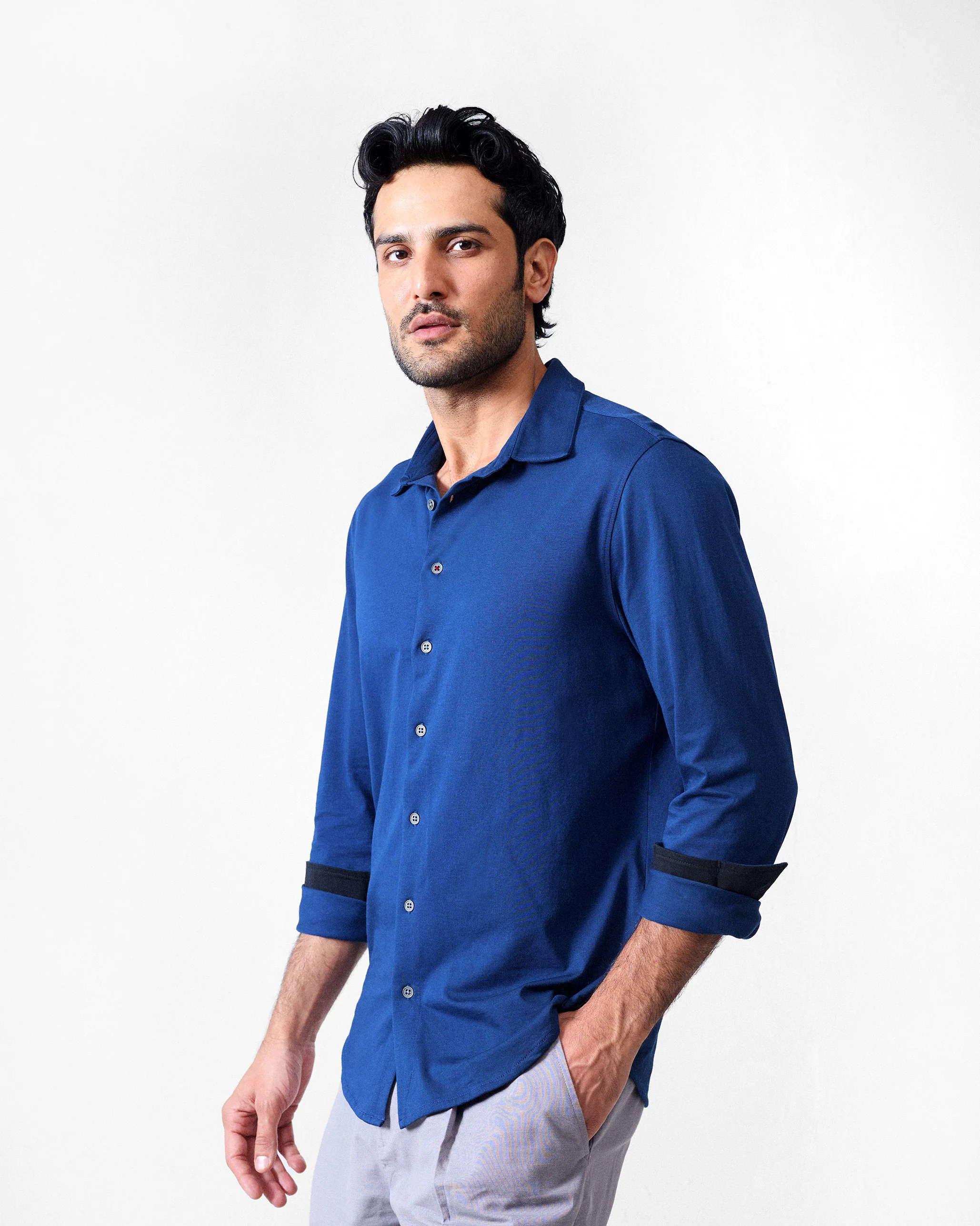 Abe Shirt - Navy Blue - Image 2