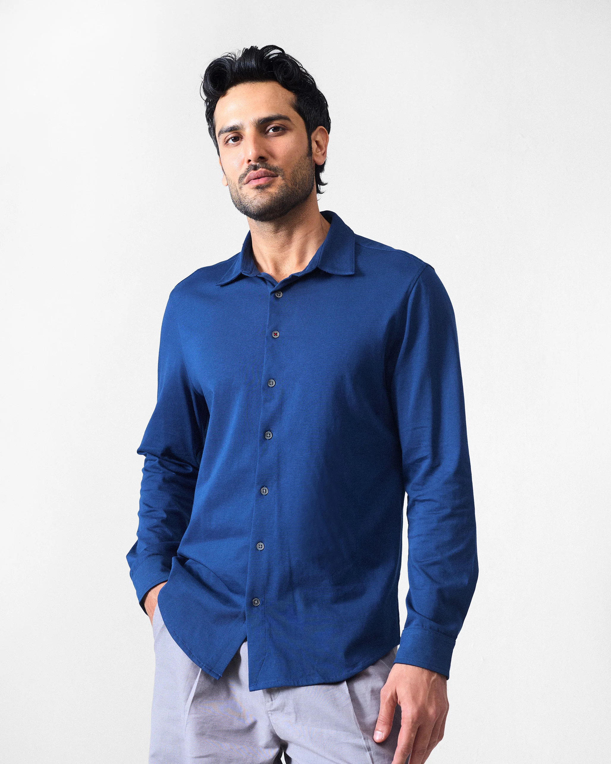 Abe Shirt - Navy Blue - Image 5