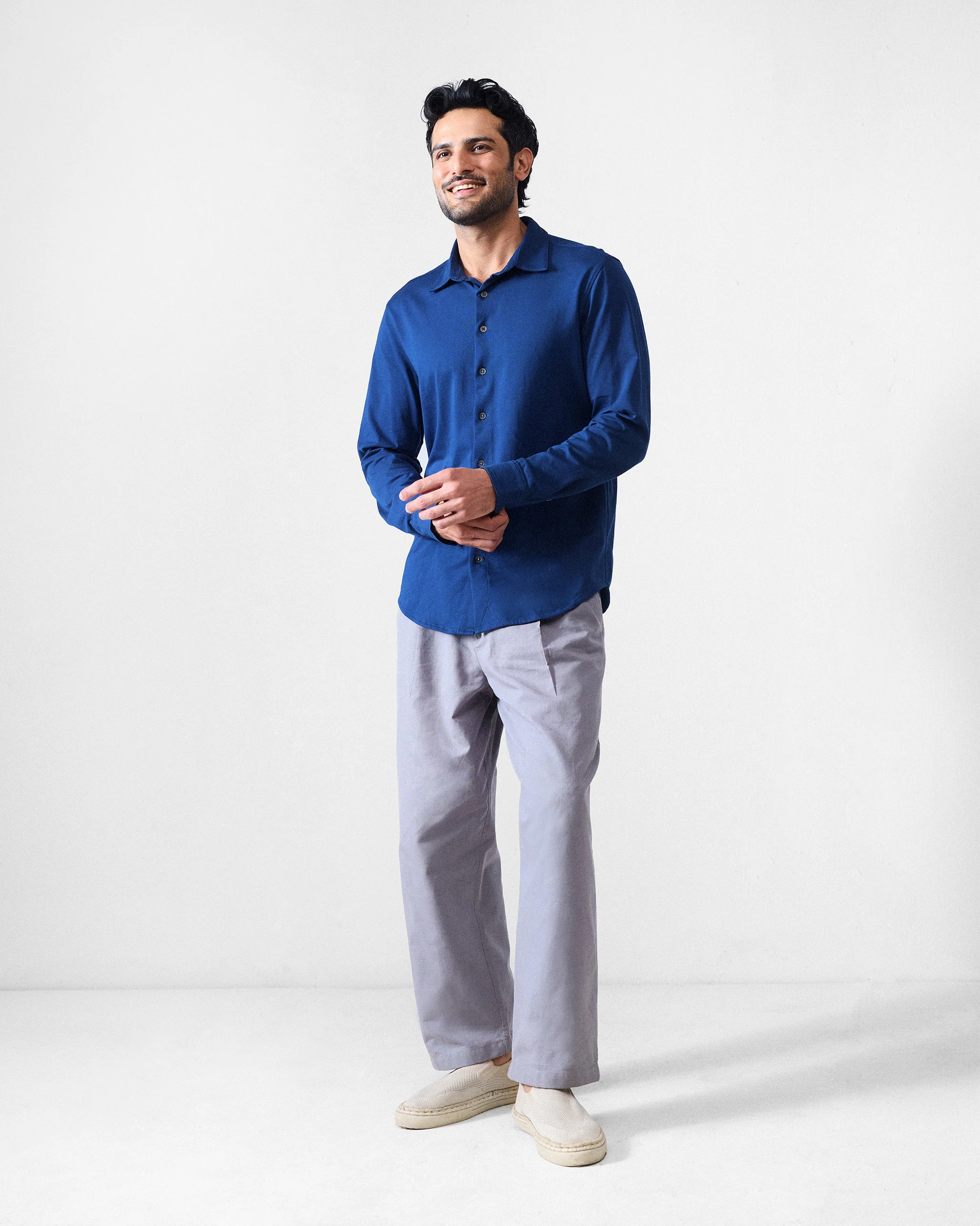 Abe Shirt - Navy Blue - Image 6