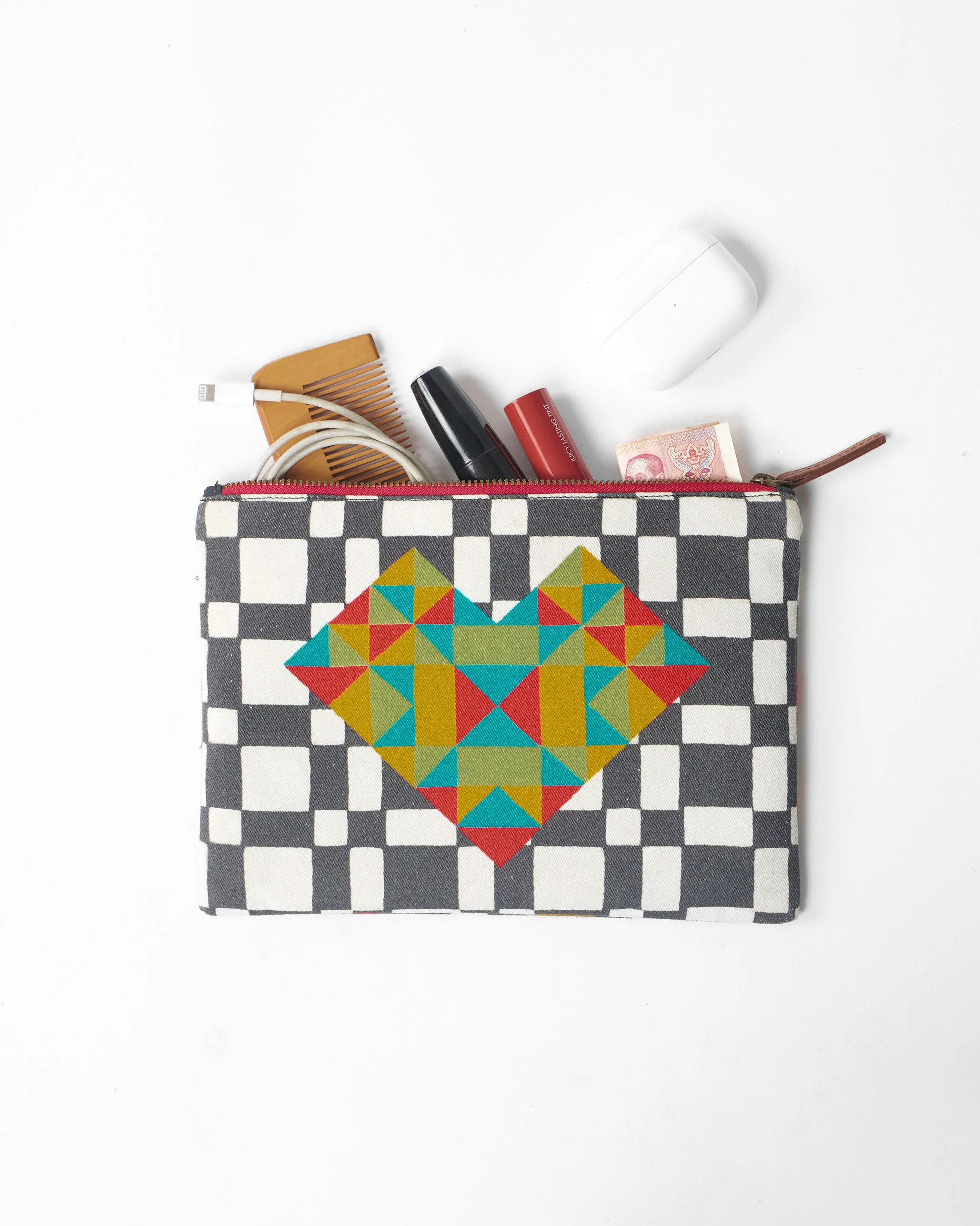 Abstract Heart Pouch - Multicolor - Image 6