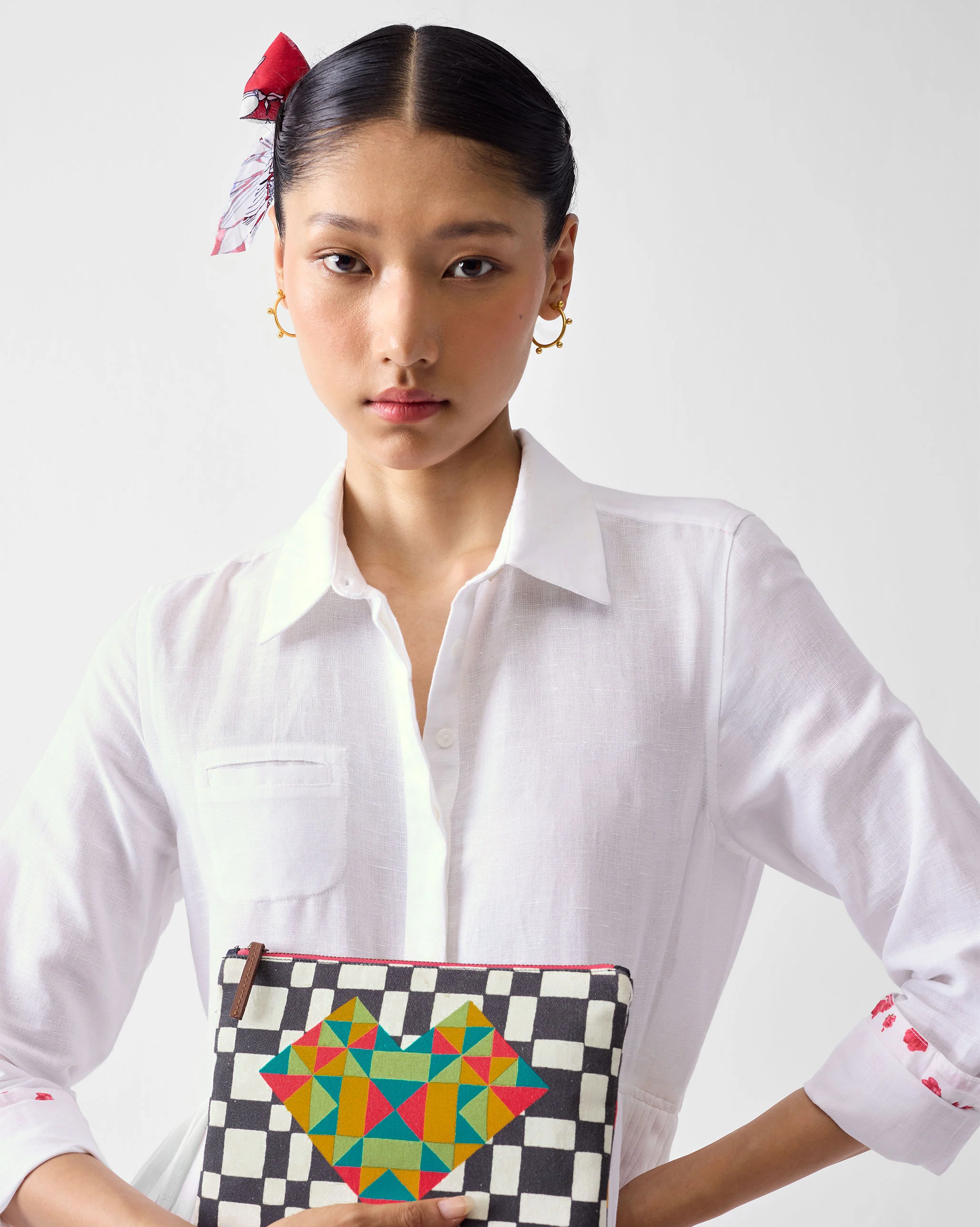 Abstract Heart Pouch - Multicolor - Image 7