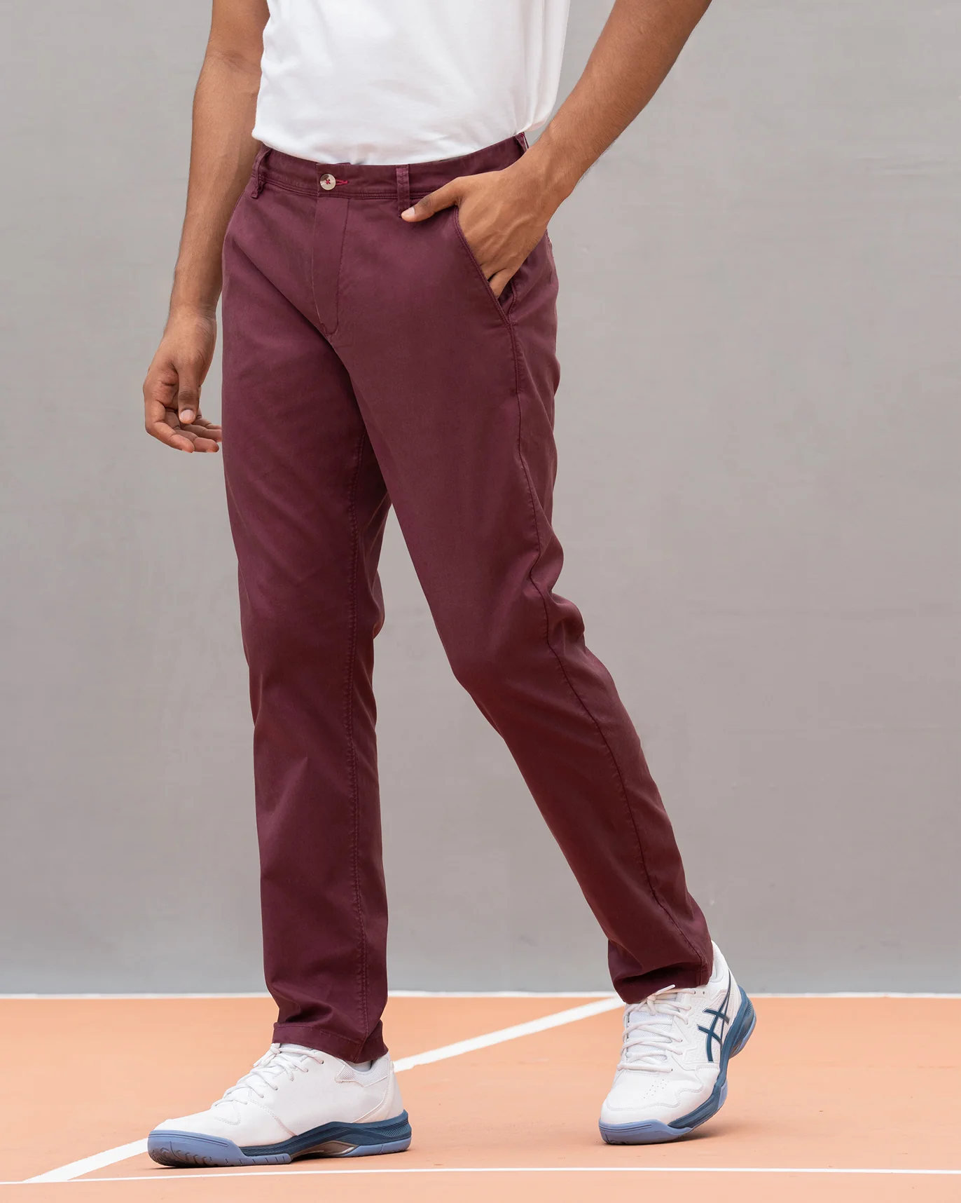 Ace Golf Trousers - Magenta - Image 3