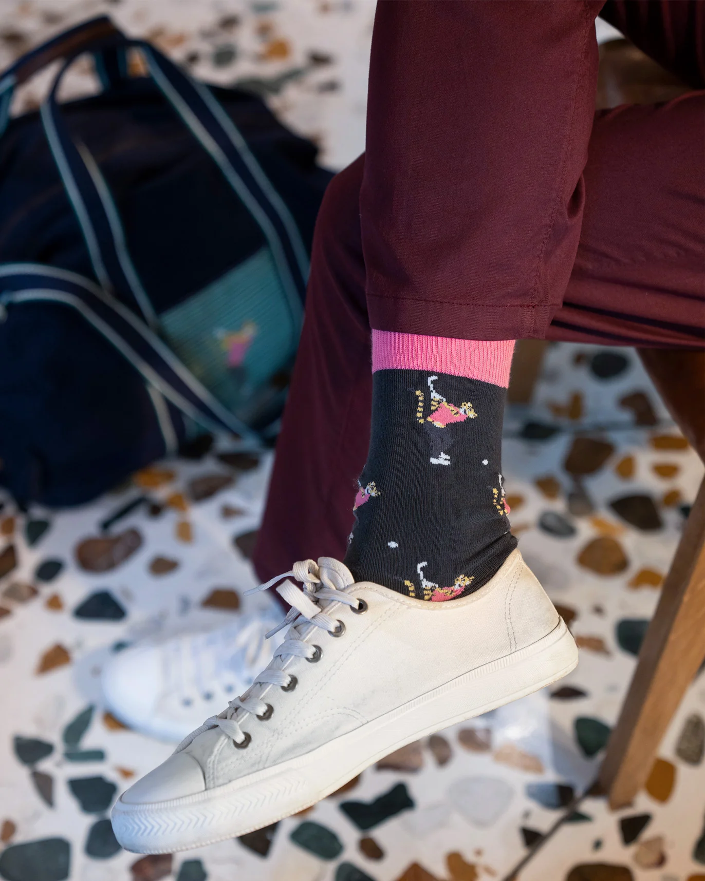 Ace Socks - Navy - Image 2