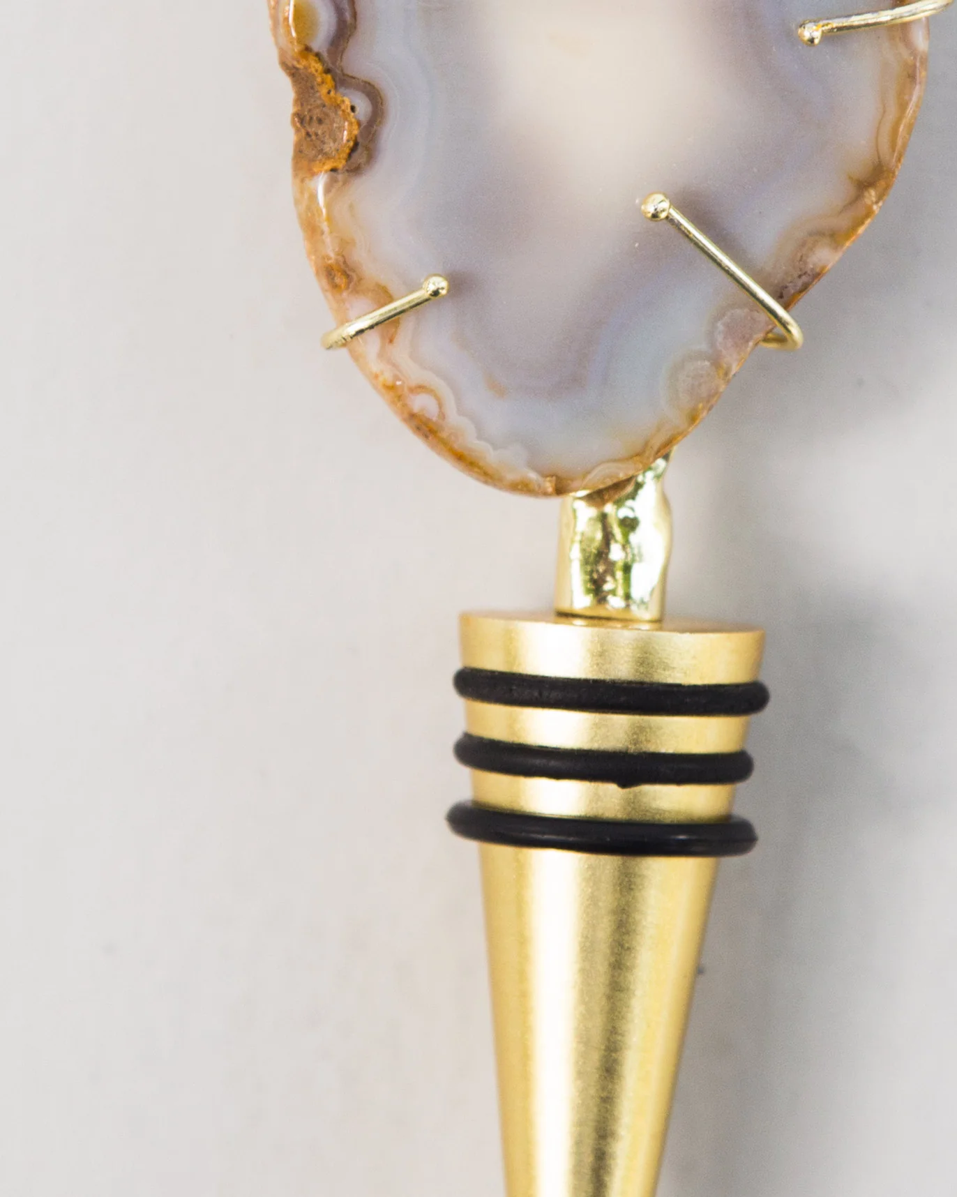 Agate Bottle Stopper - Grey - Image 2