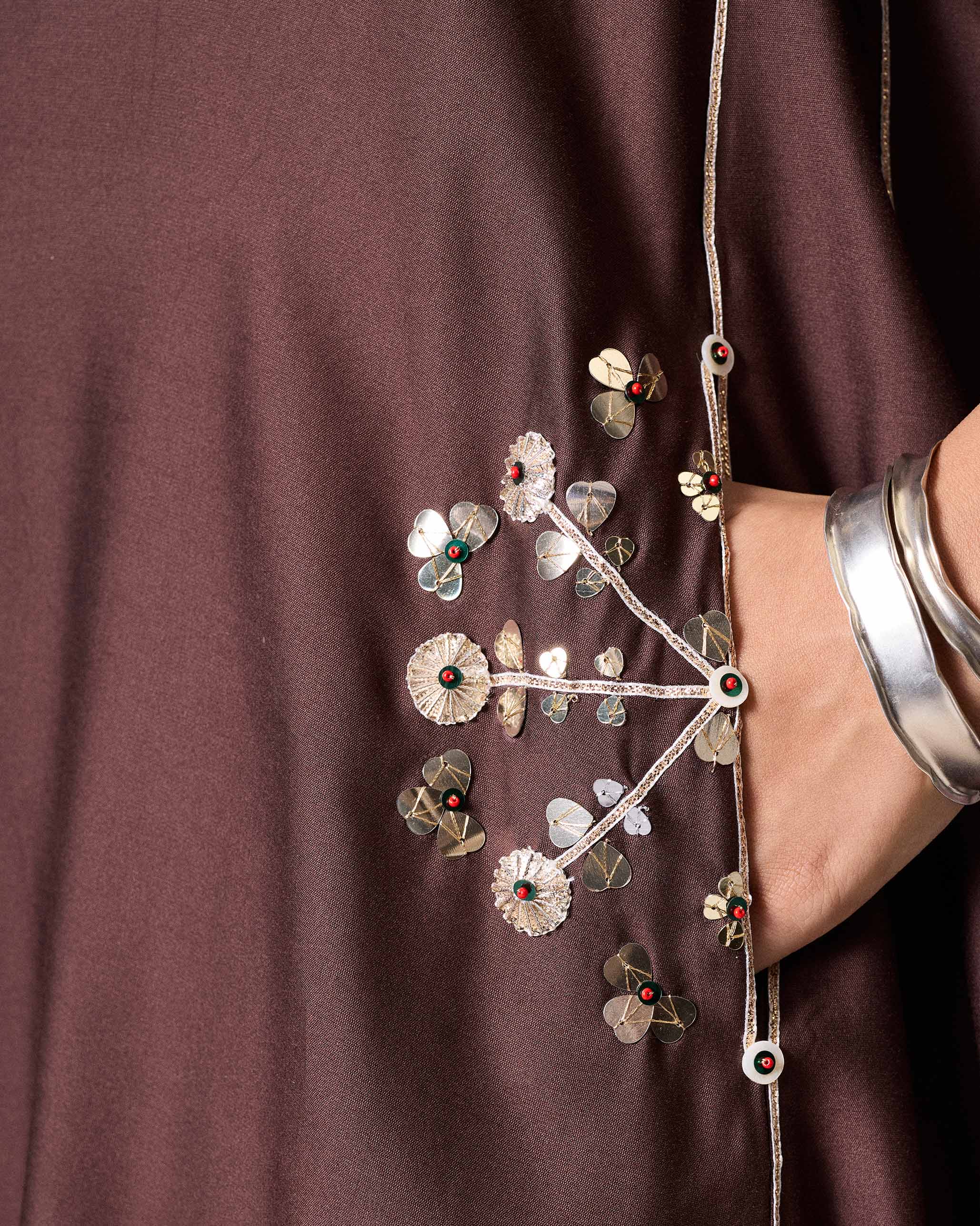 Aheli Kurta - Chocolate Brown - Image 4