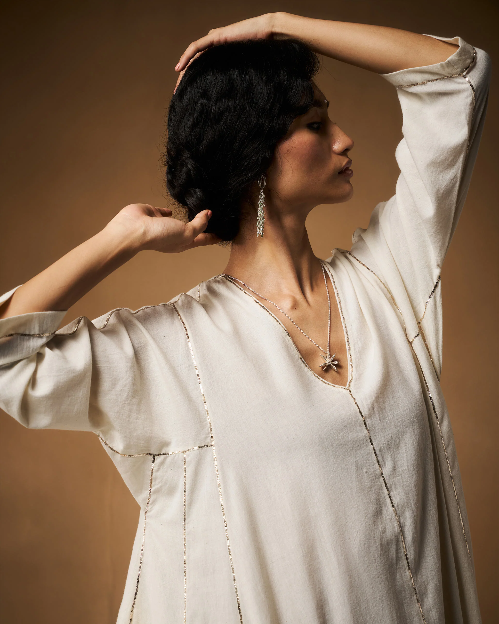 Aheli Kurta - Ivory Hand Embroidered - Image 2
