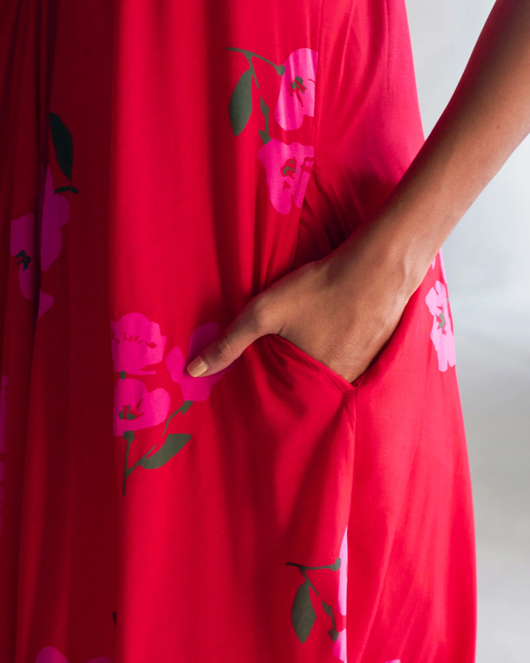 Akira Twist Back Dress - Red - Image 3