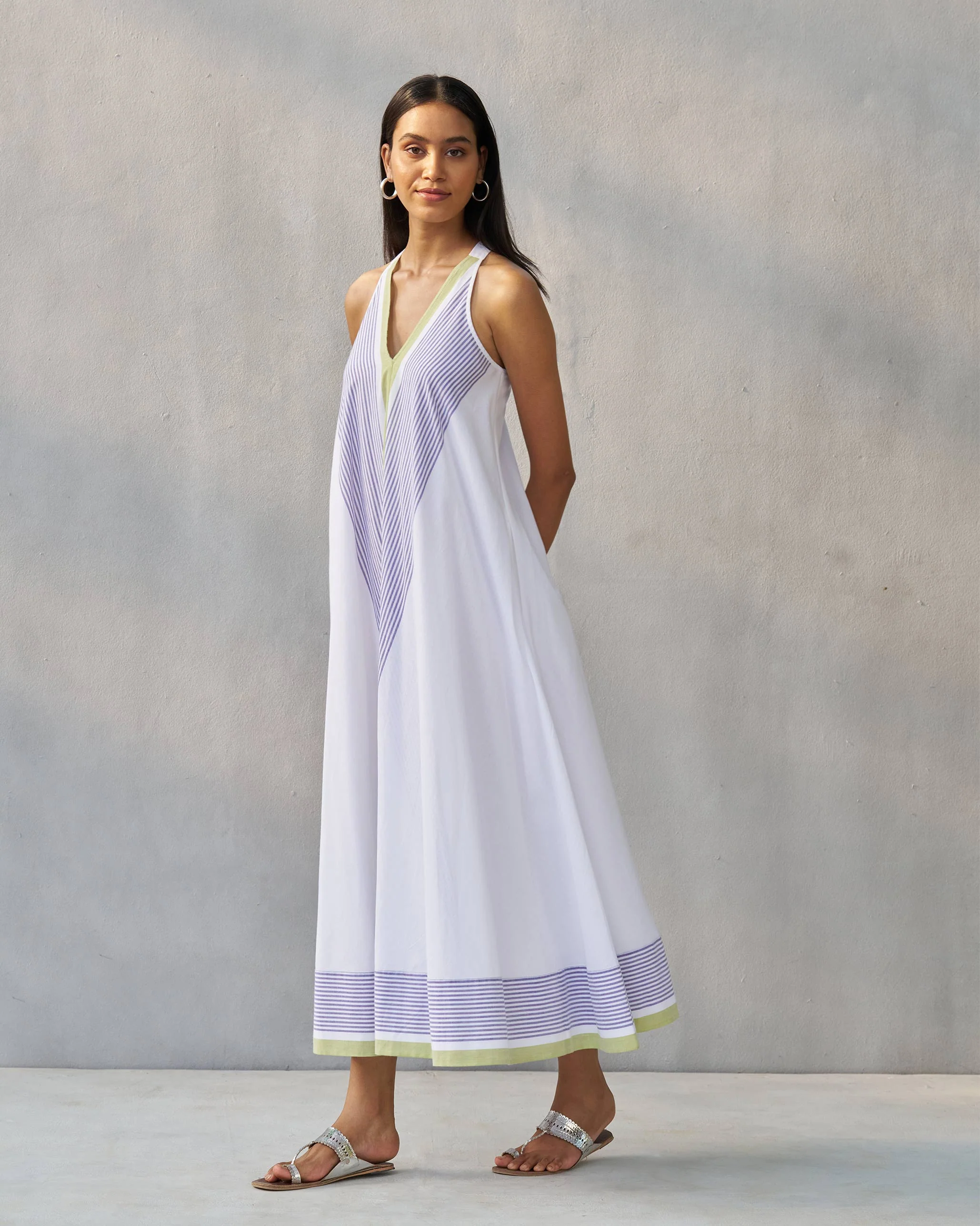 Akira Twistback Dress - White - Image 3