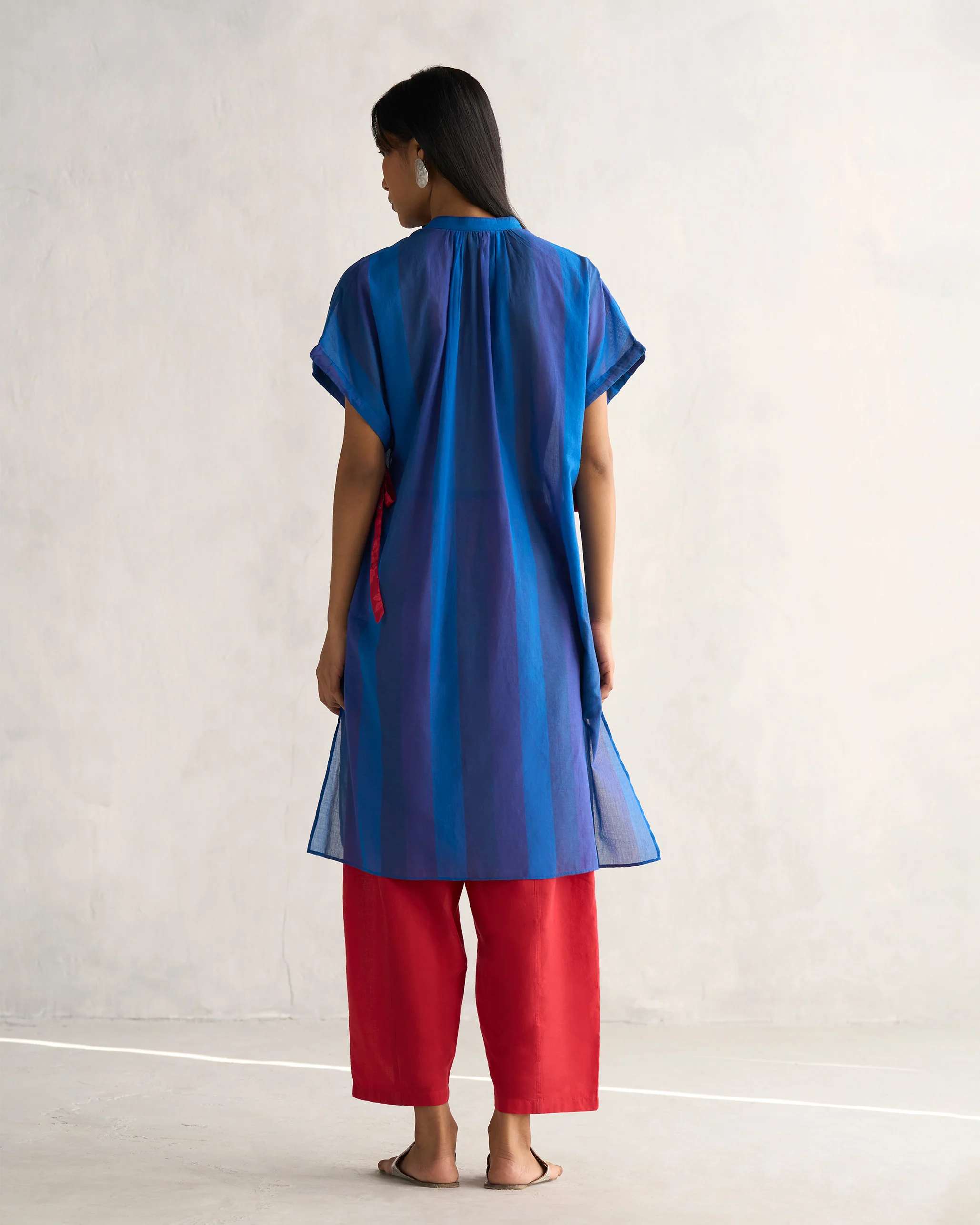 Alice Kurta - Navy & Blue - Image 4
