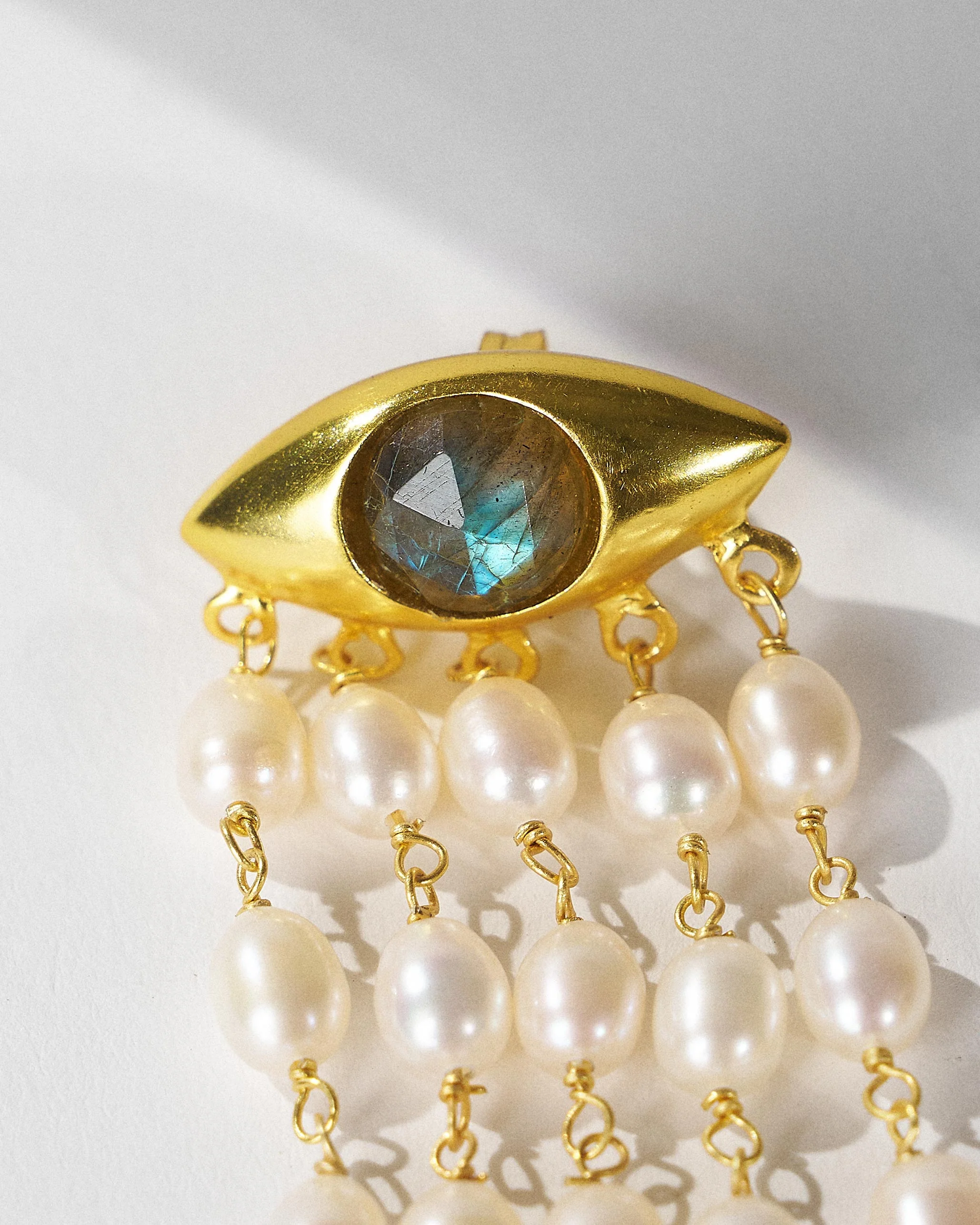 All Seeing Earrings - Gold - Image 2