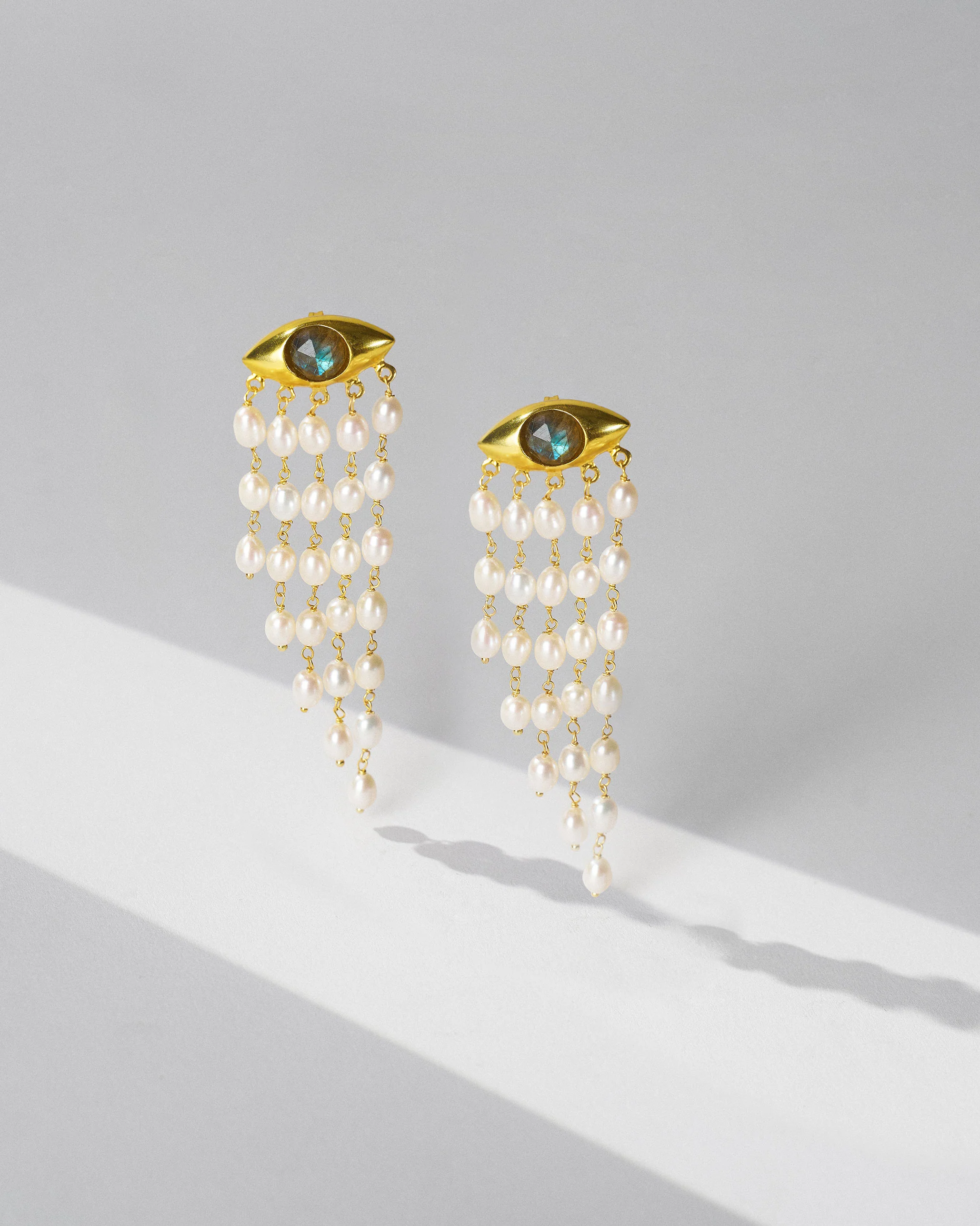 All Seeing Earrings - Gold - Image 3