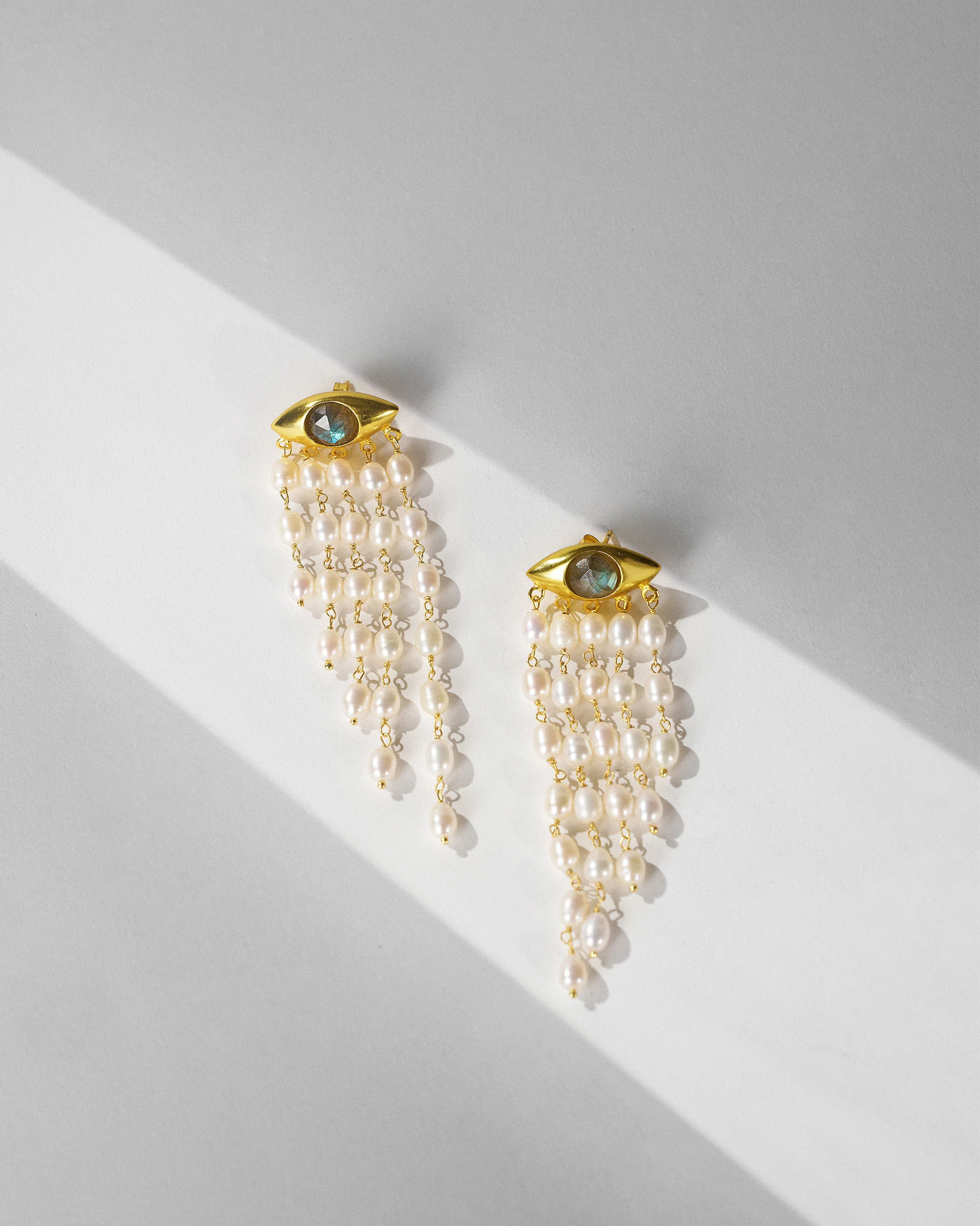 All Seeing Earrings - Gold - Image 4