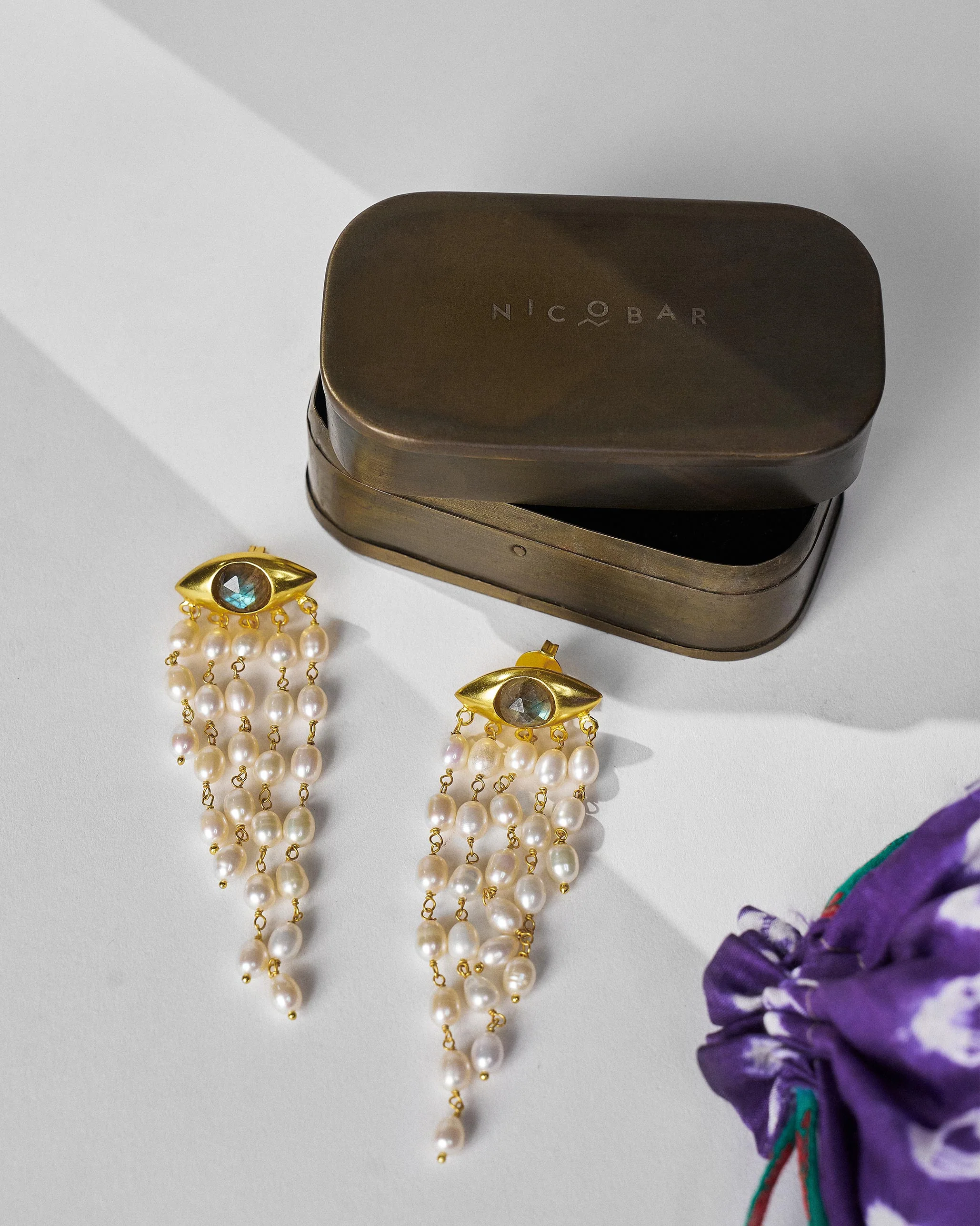 All Seeing Earrings - Gold - Image 5