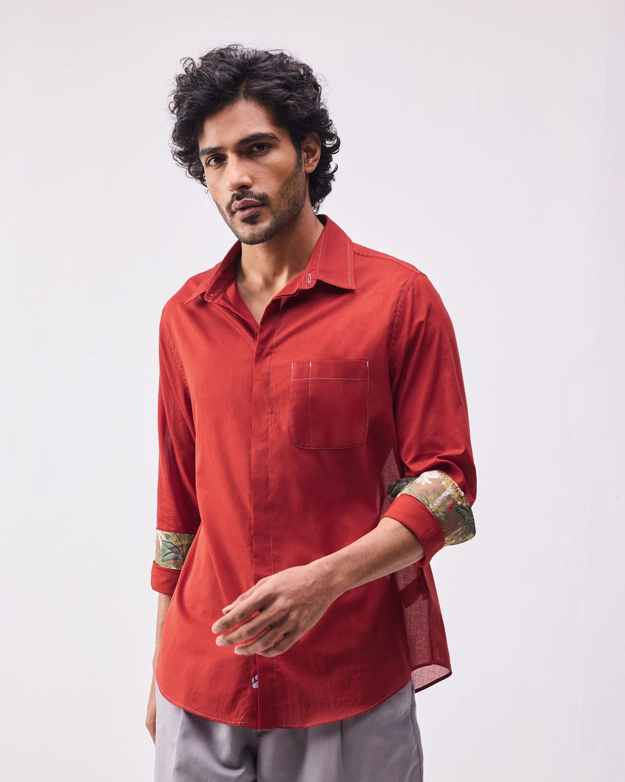 Aloha Shirt - Rust - Image 3