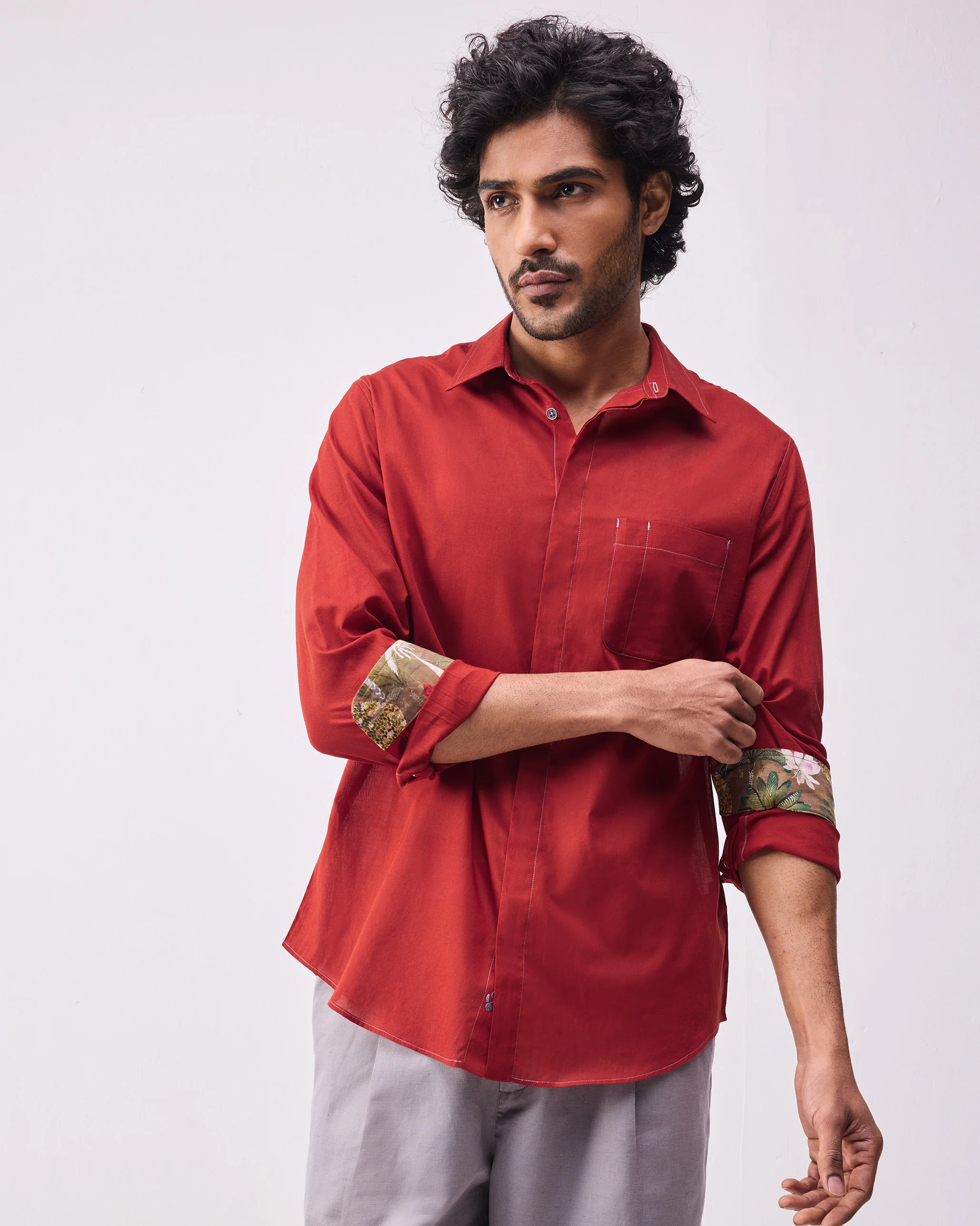 Aloha Shirt - Rust - Image 4