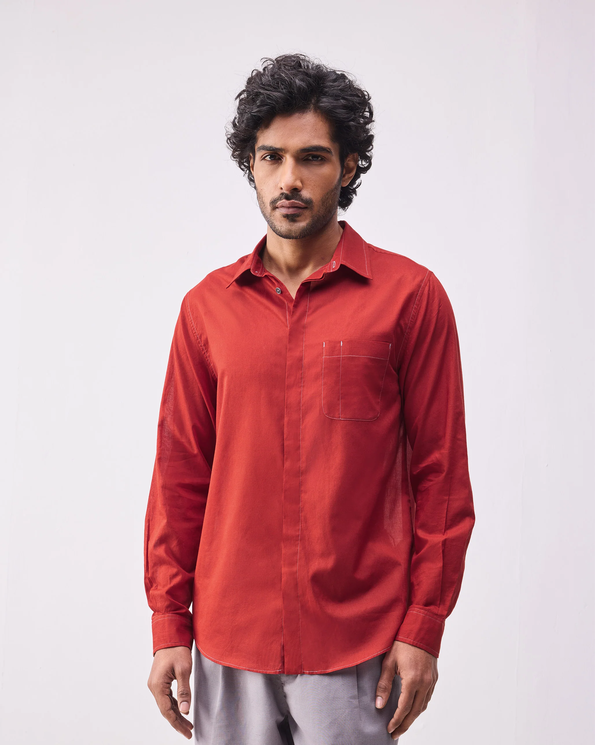 Aloha Shirt - Rust - Image 5