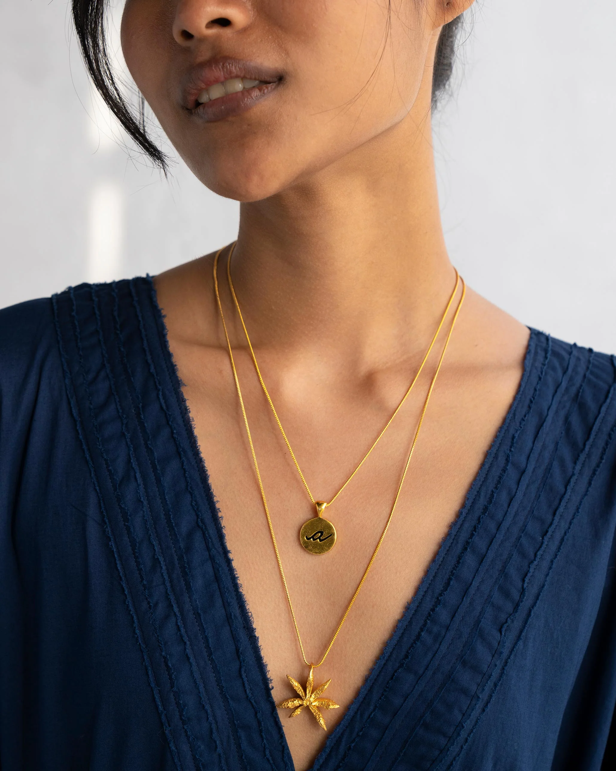 Alphabet A Charm- Black & Gold - Image 9