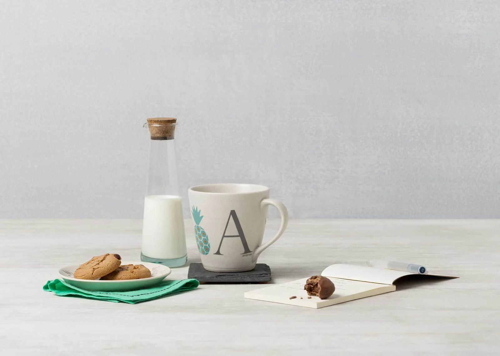 Alphabet A Mug - Stoneware - Image 3