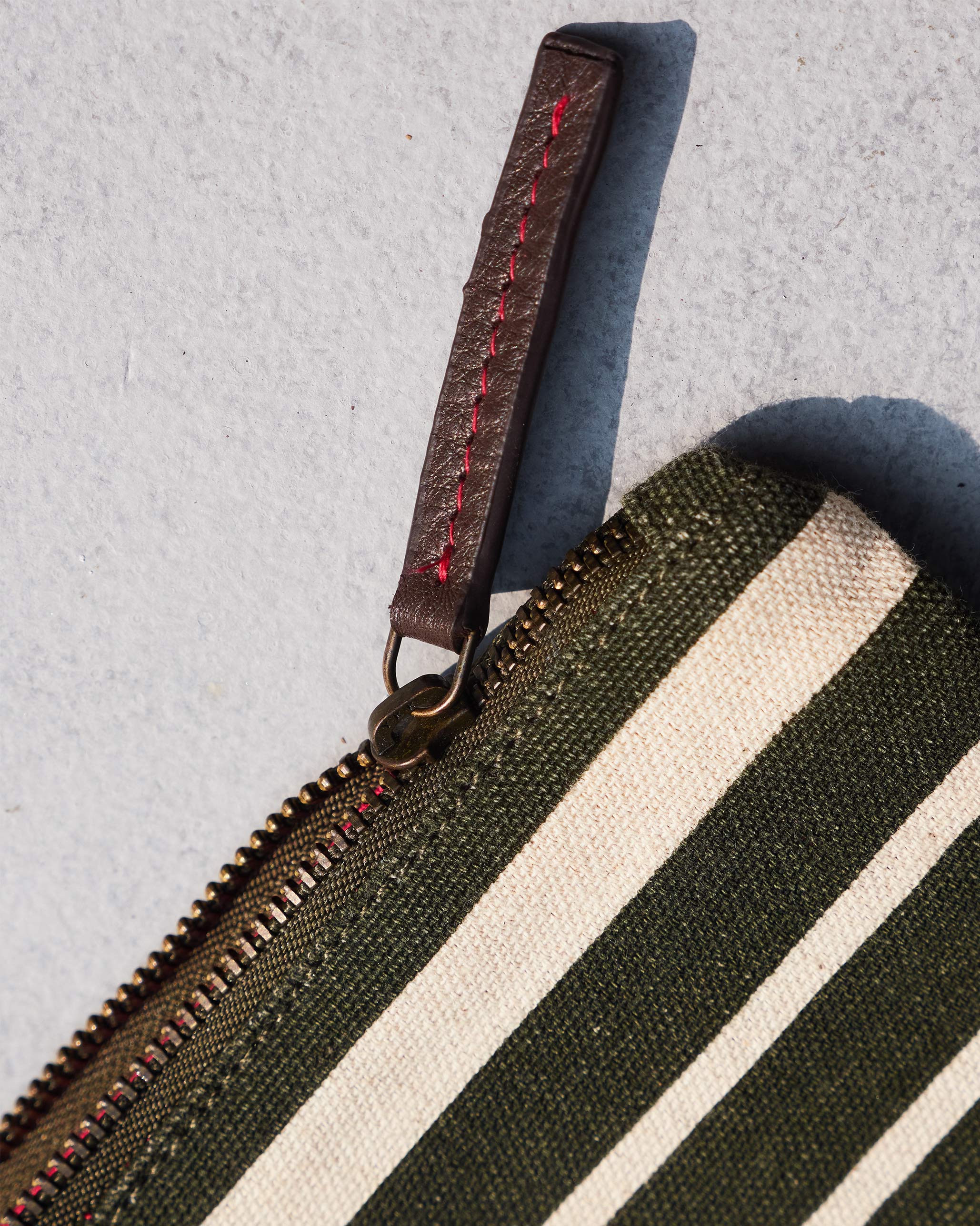 Alphabet D Pouch - Olive Night - Image 3