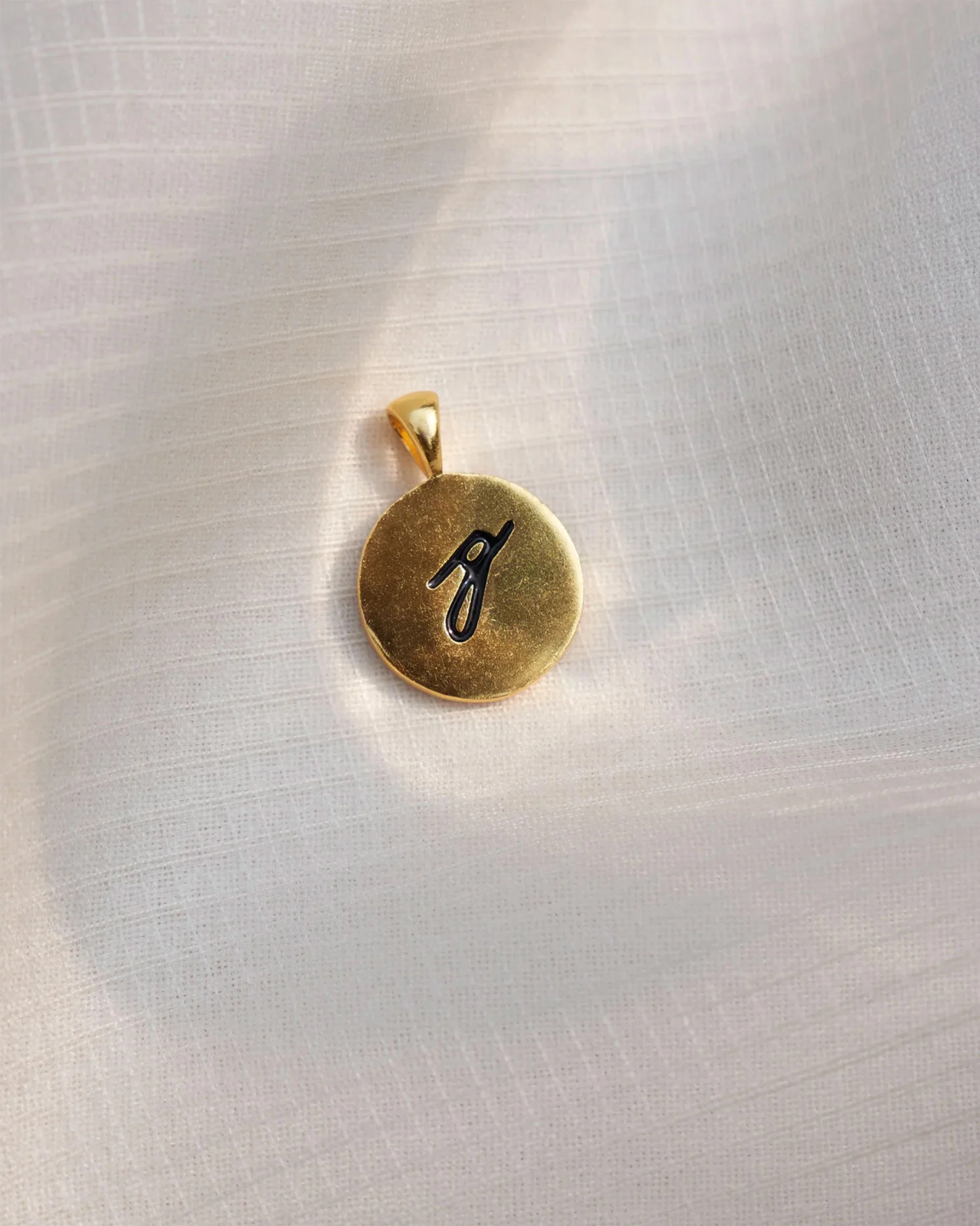 Alphabet G Charm- Black & Gold - Image 4