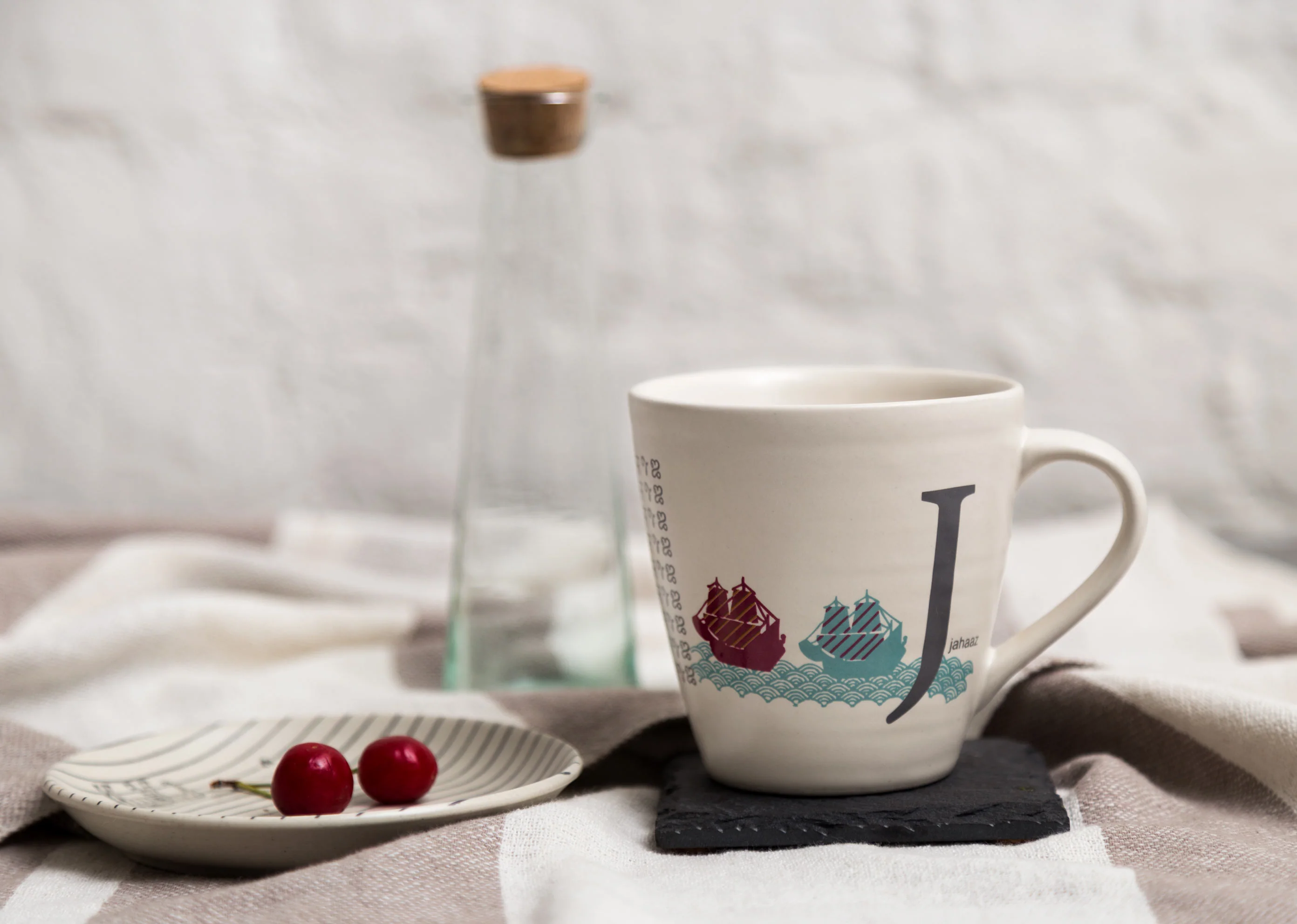 Alphabet J Mug - Stoneware - Image 3