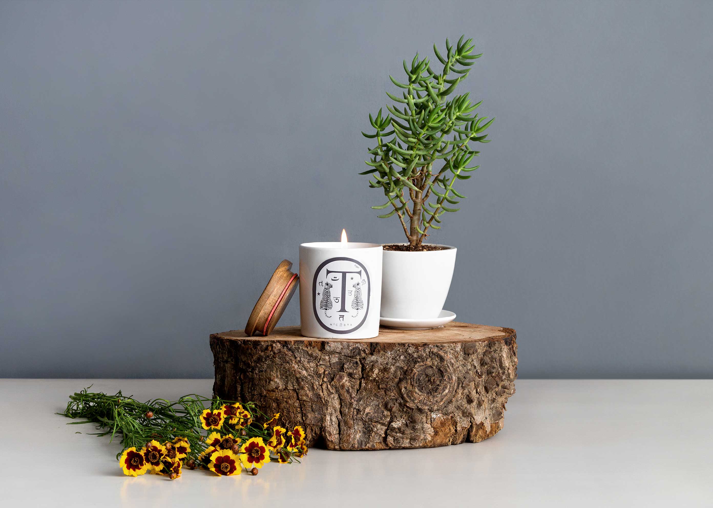 Alphabet T candle - Image 3