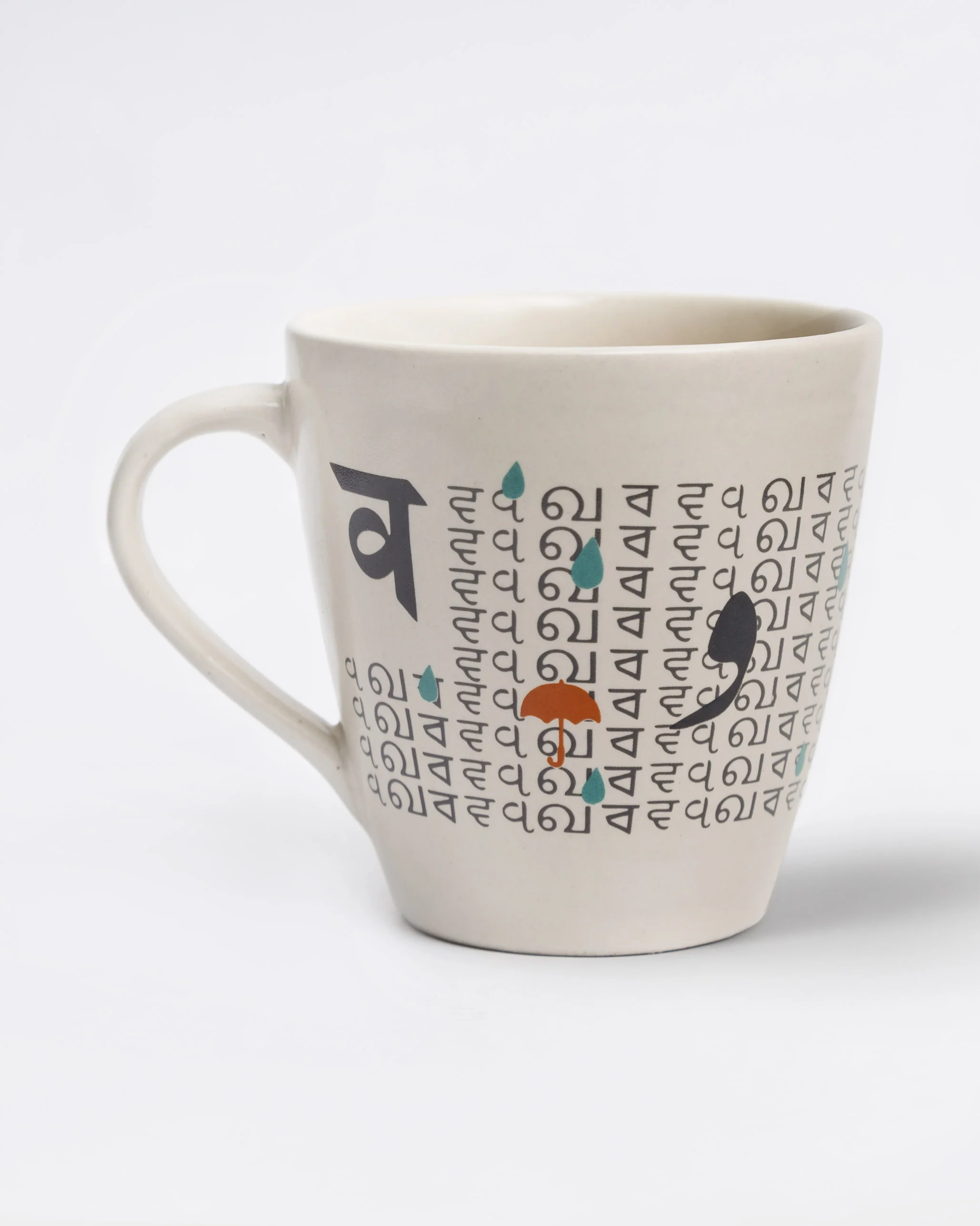 Alphabet V Mug - Stoneware - Image 2
