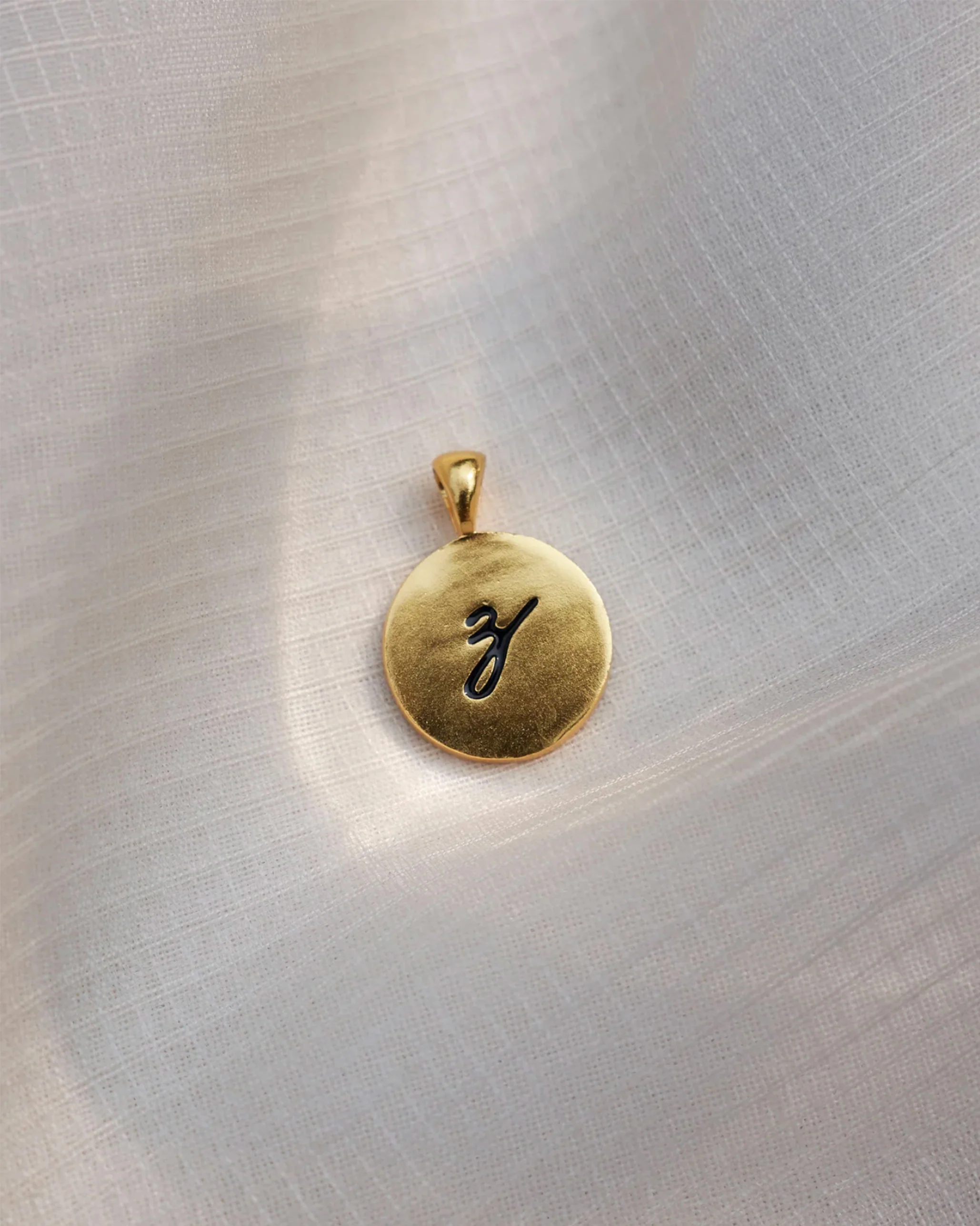 Alphabet Z Charm- Black & Gold - Image 4