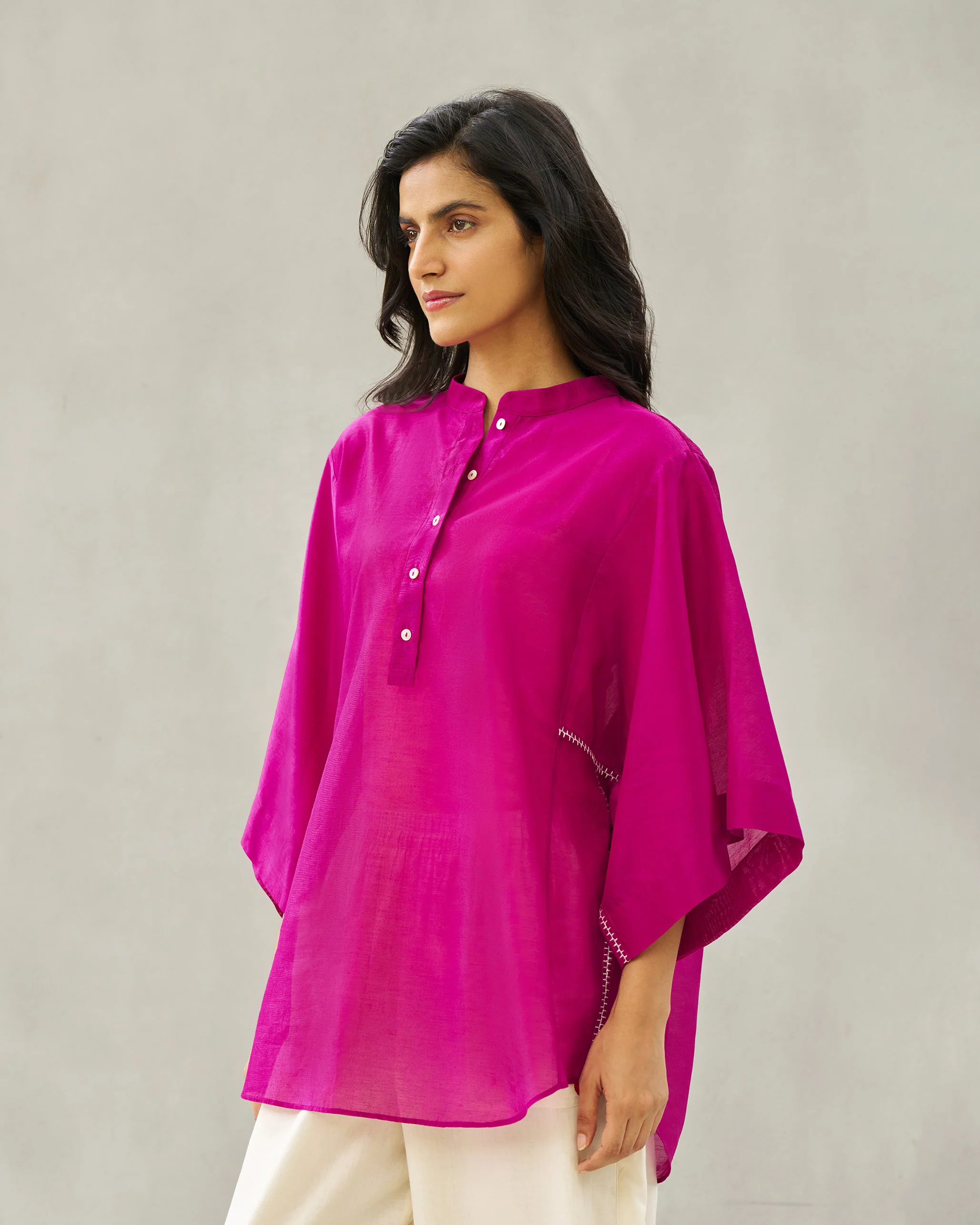 Amaris Gusset Top - Magenta - Image 5