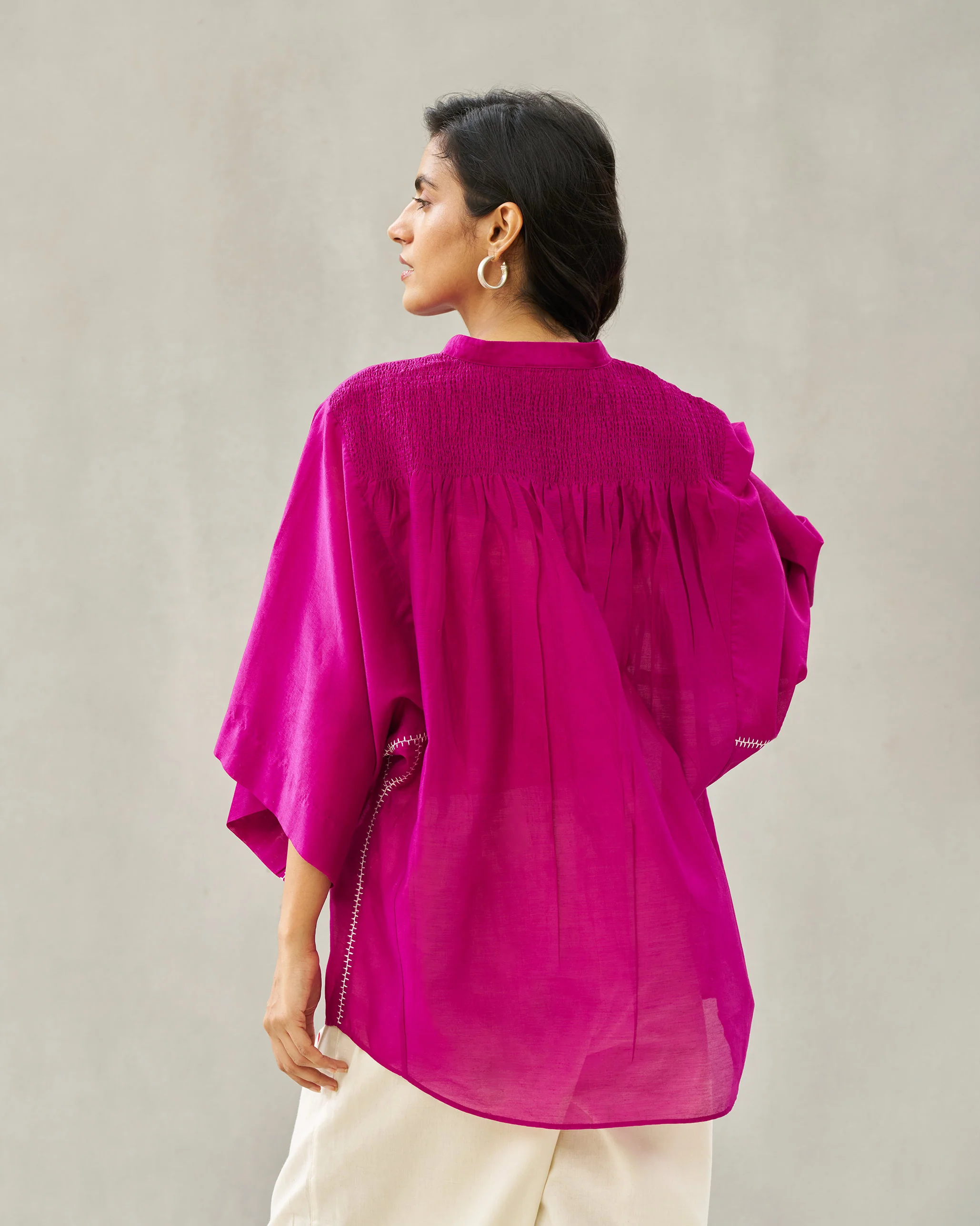 Amaris Gusset Top - Magenta - Image 6