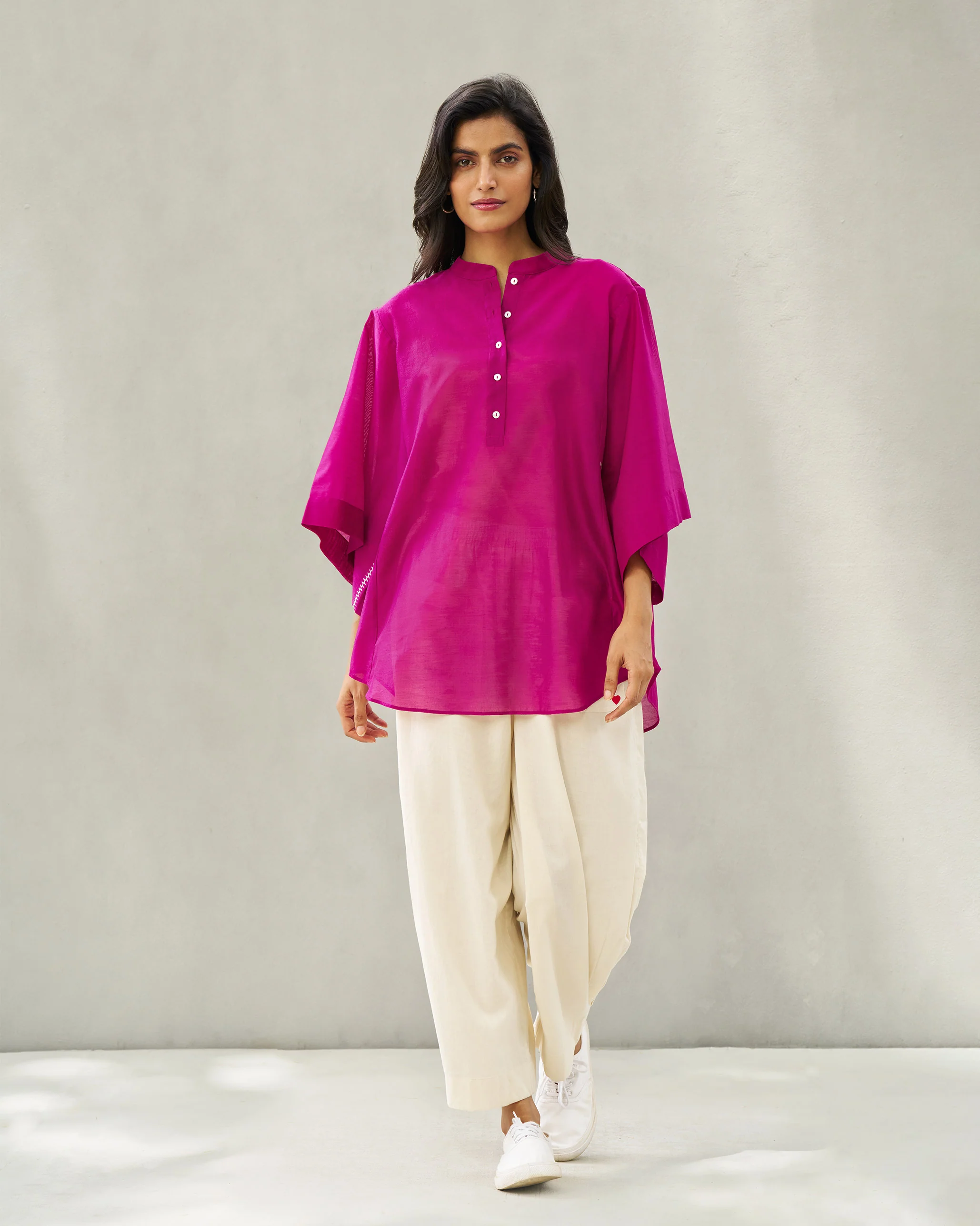 Amaris Gusset Top - Magenta - Image 7
