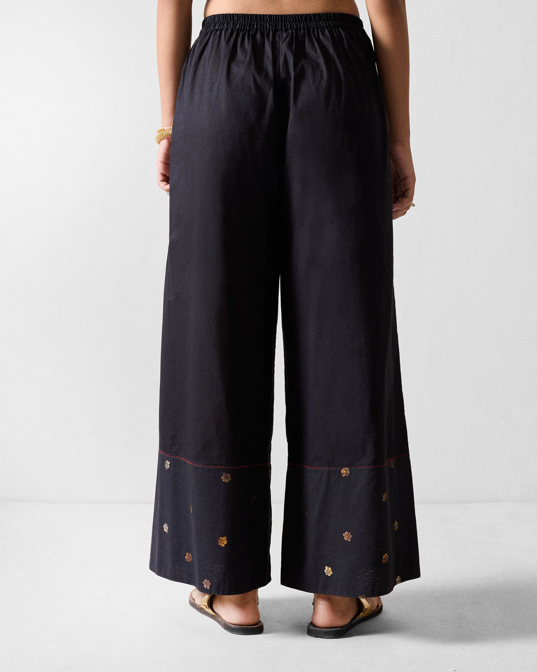 Amer Pyjamas - Black & Gold Printed - Image 4