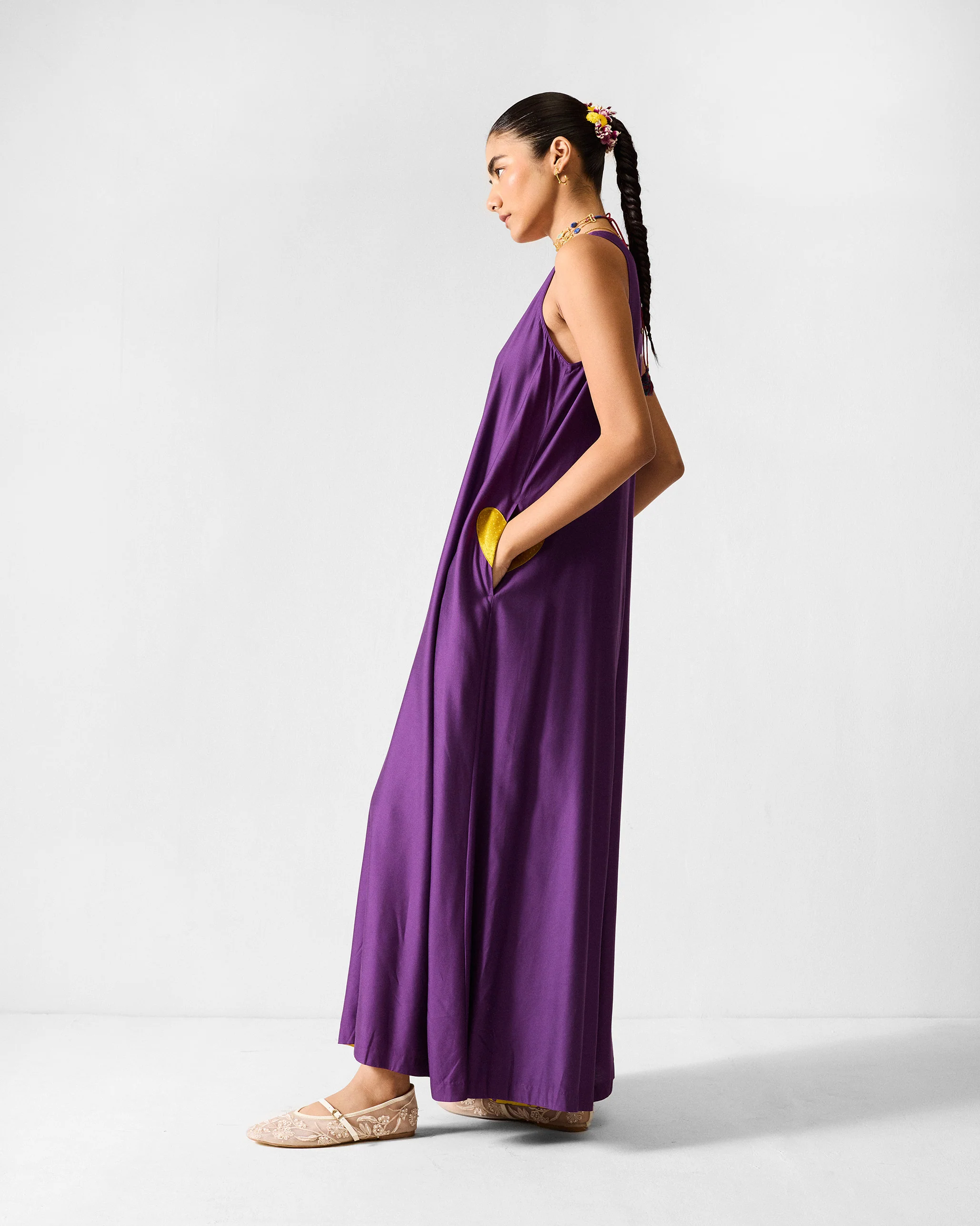 Amreli Jumpsuit - Purple - Image 4