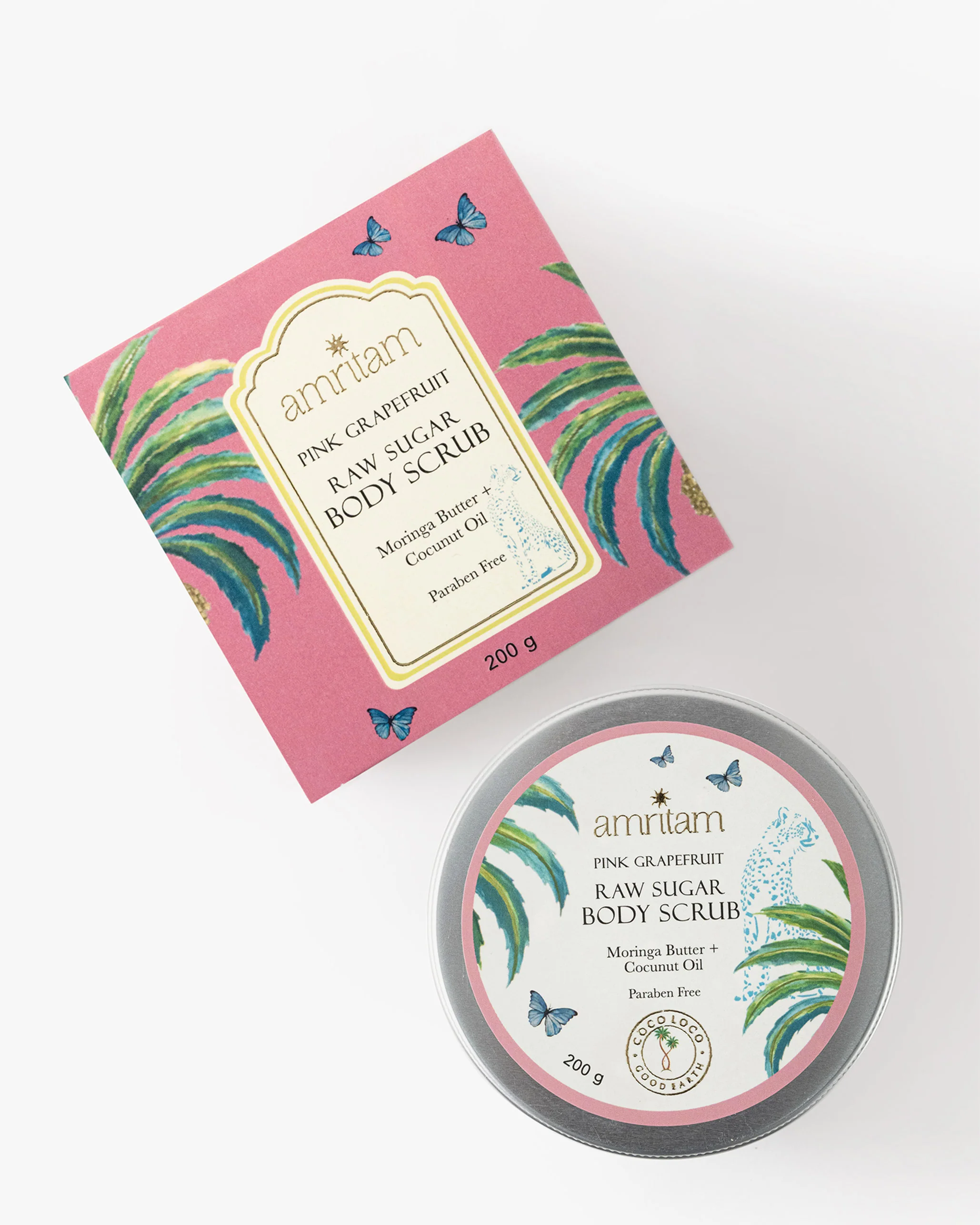 Amritam Pink Grapefruit Raw Sugar Body Scrub - Image 3