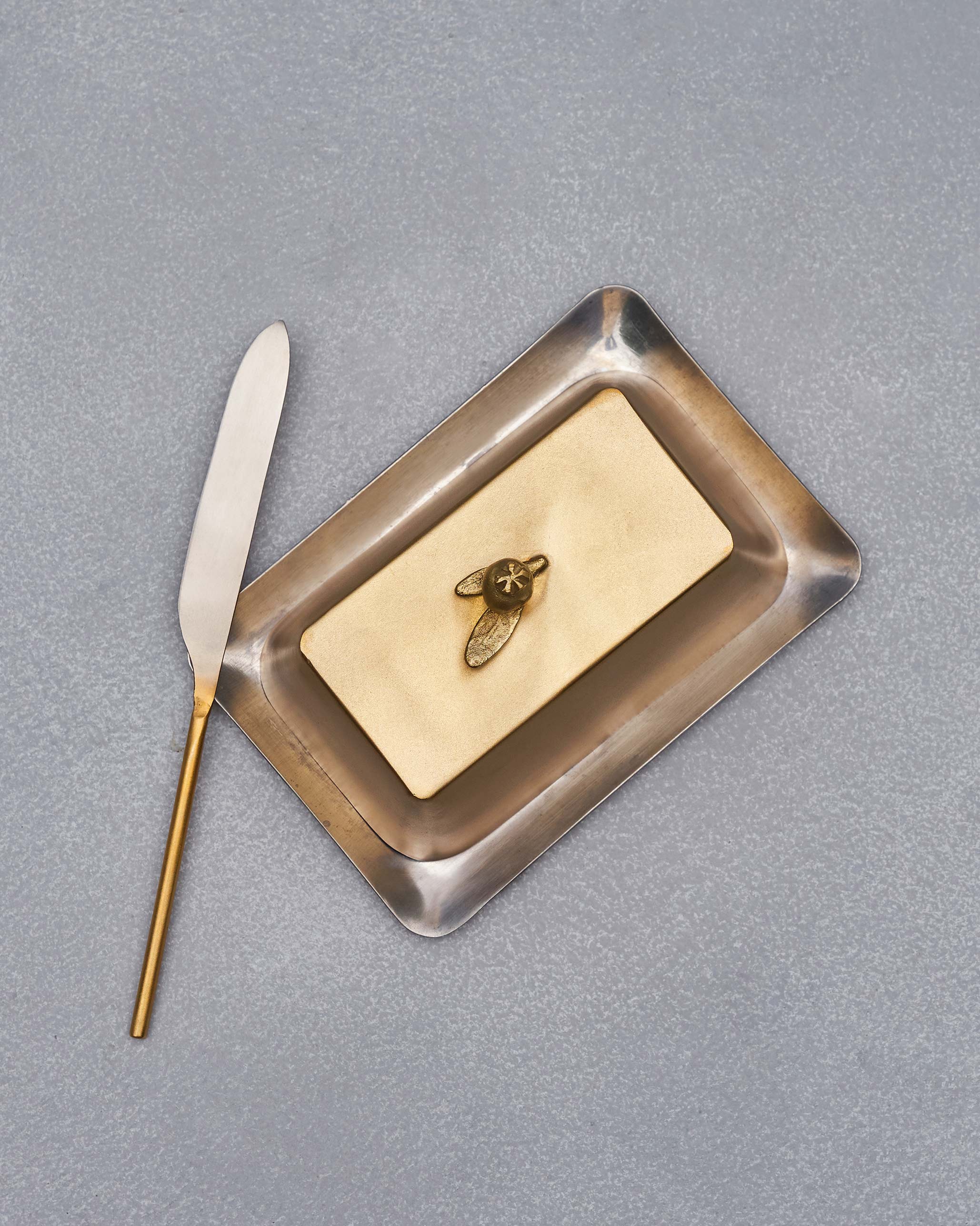 Anar Butter Dish with Butter Knife - Image 2
