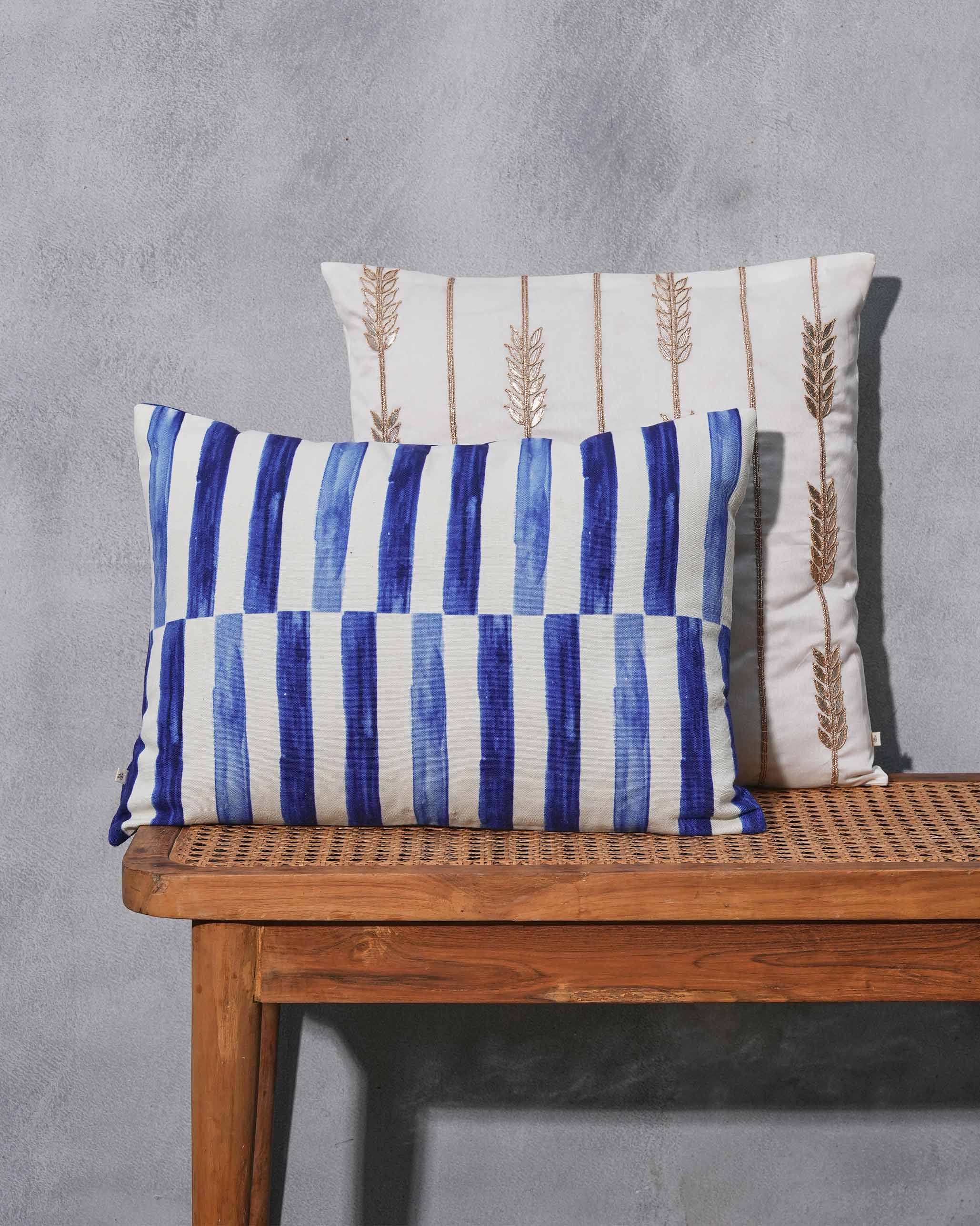 Anar Checks Cushion Cover - Image 3