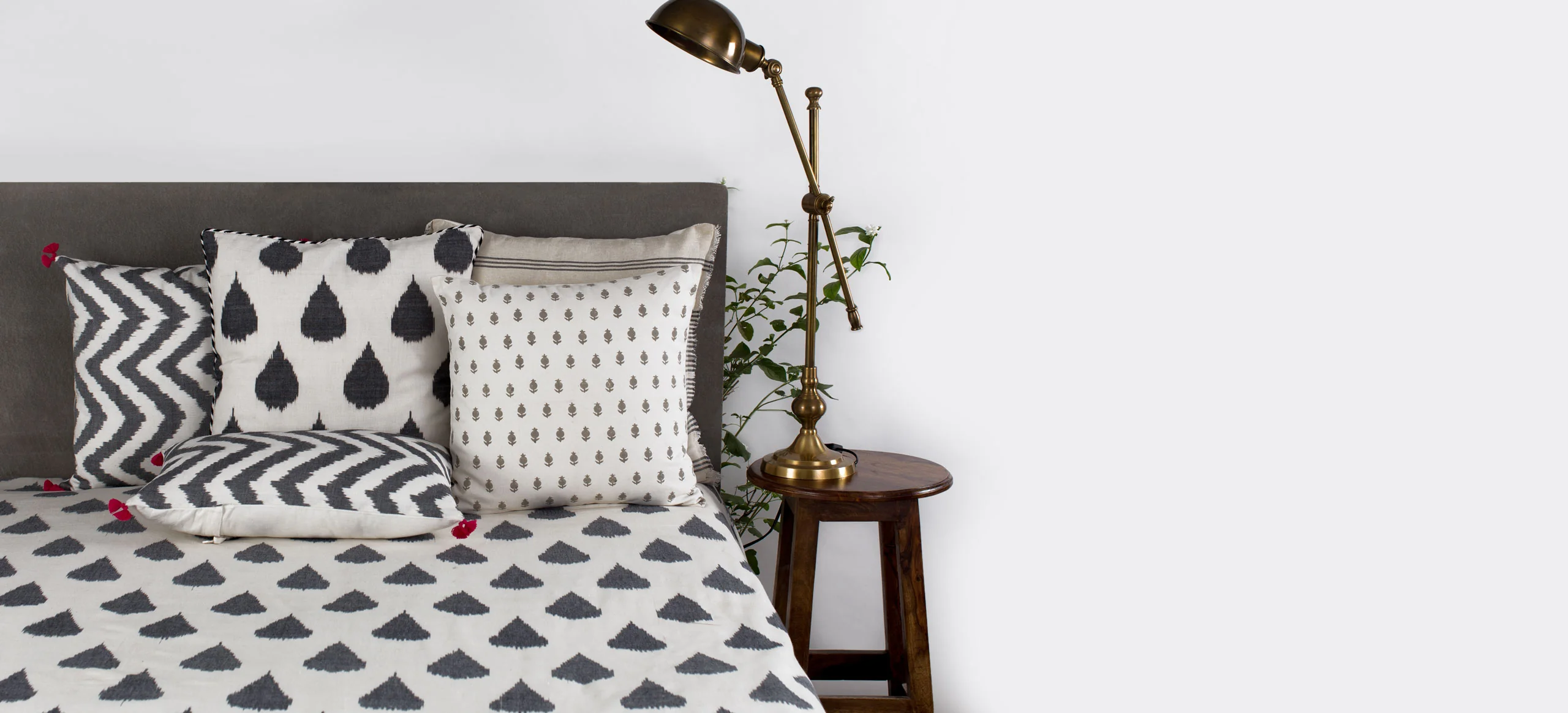 Anar Cushion Cover - Grey - Image 2