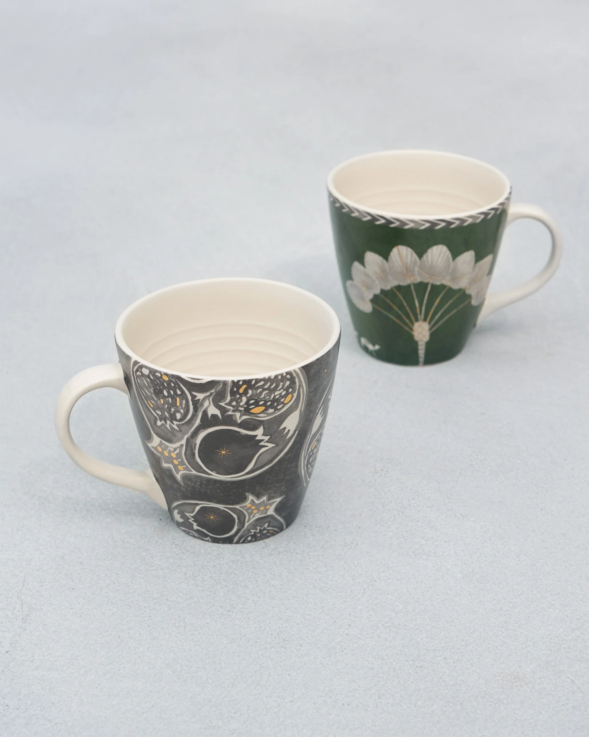 Anar Palm Conical Mugs - Set of 2 - Image 2
