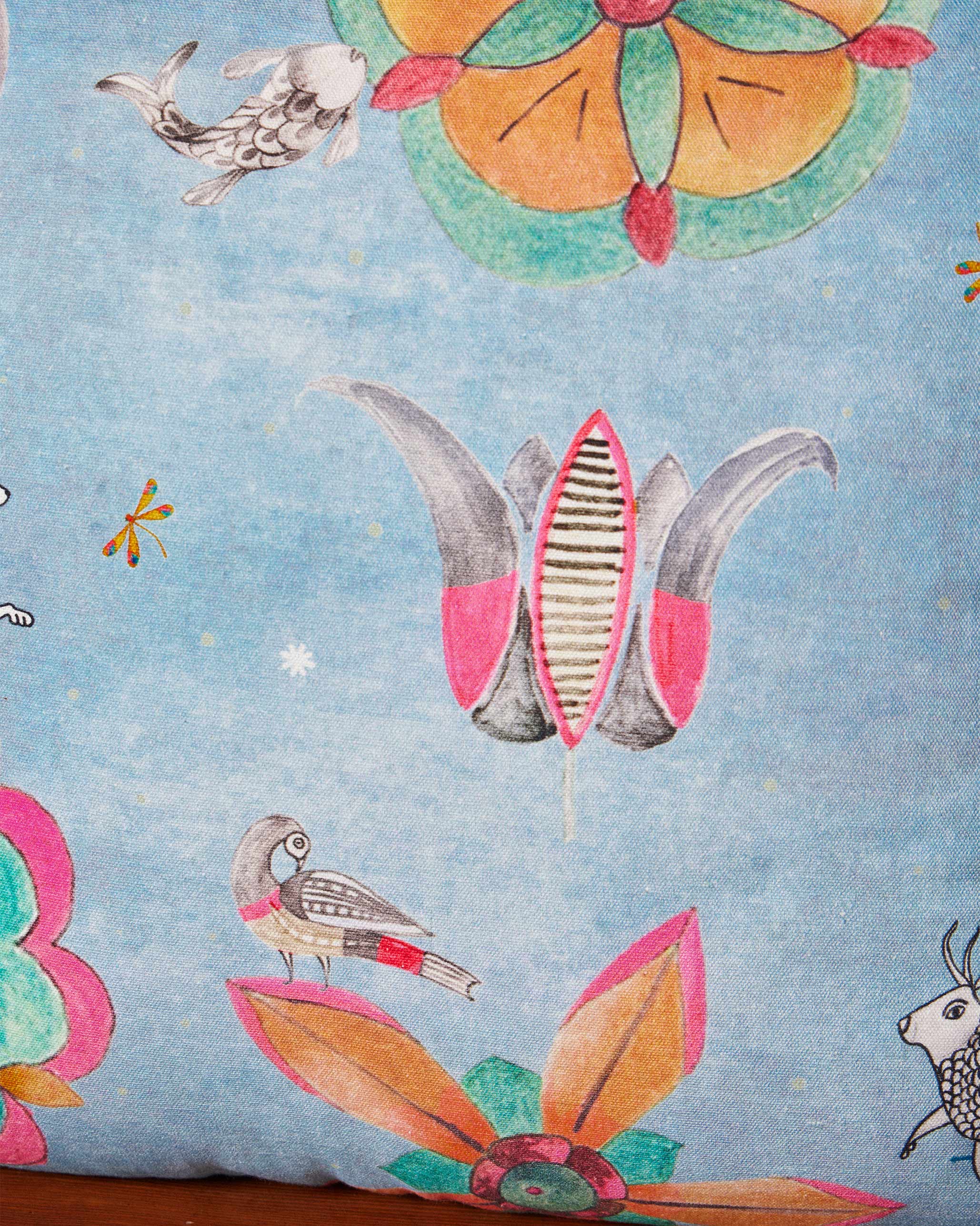 Anara Cushion Cover -Blue - Image 4