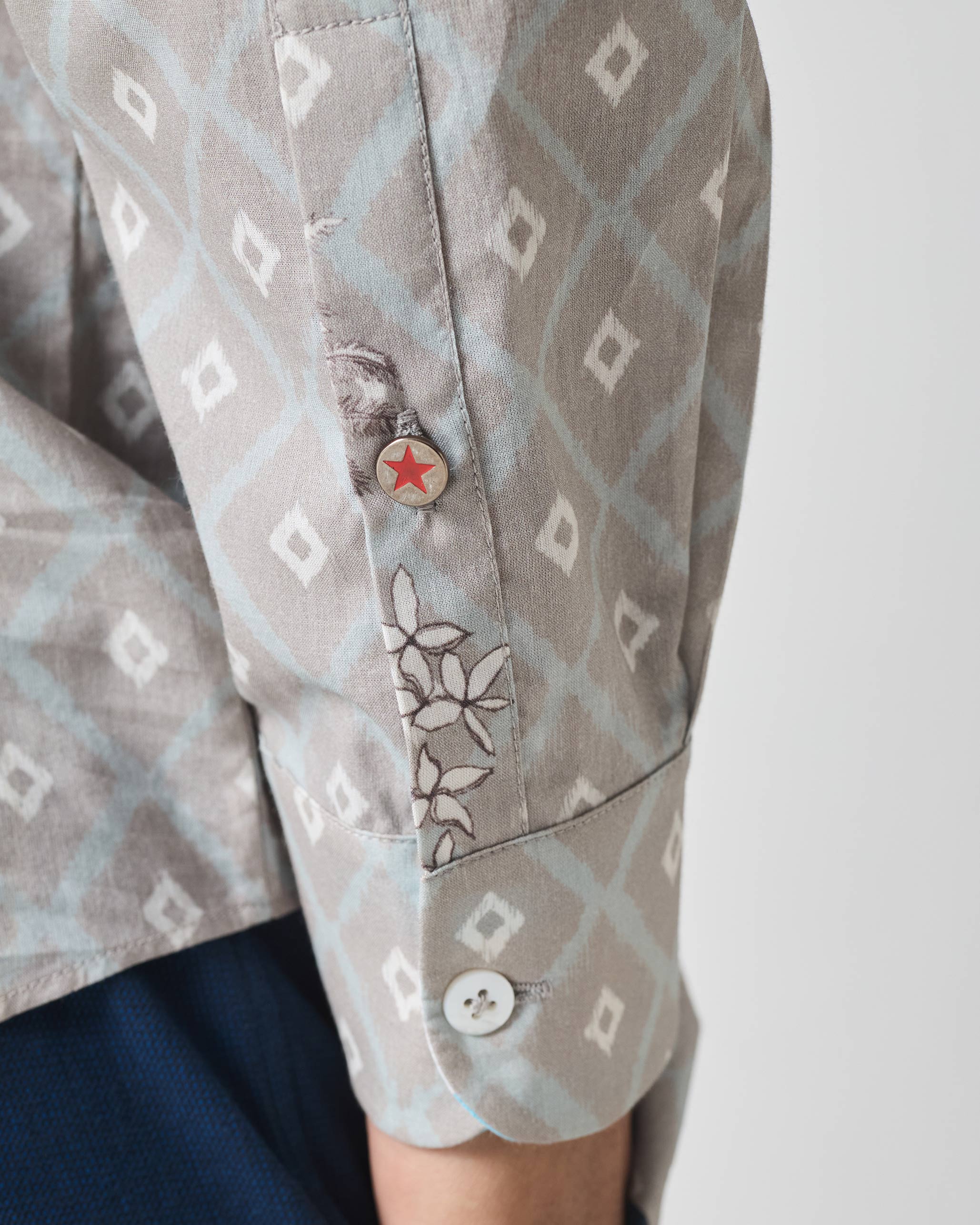 Angtak Shirt - Grey Print - Image 5