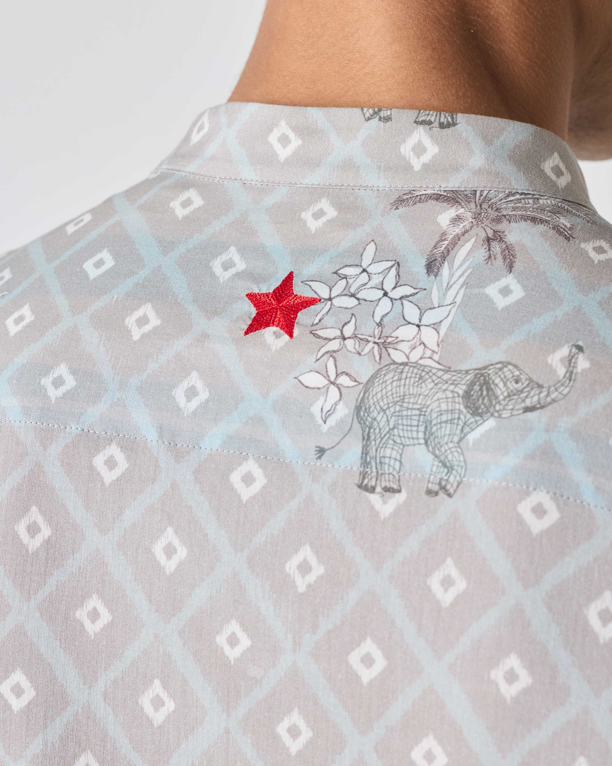 Angtak Shirt - Grey Print - Image 8