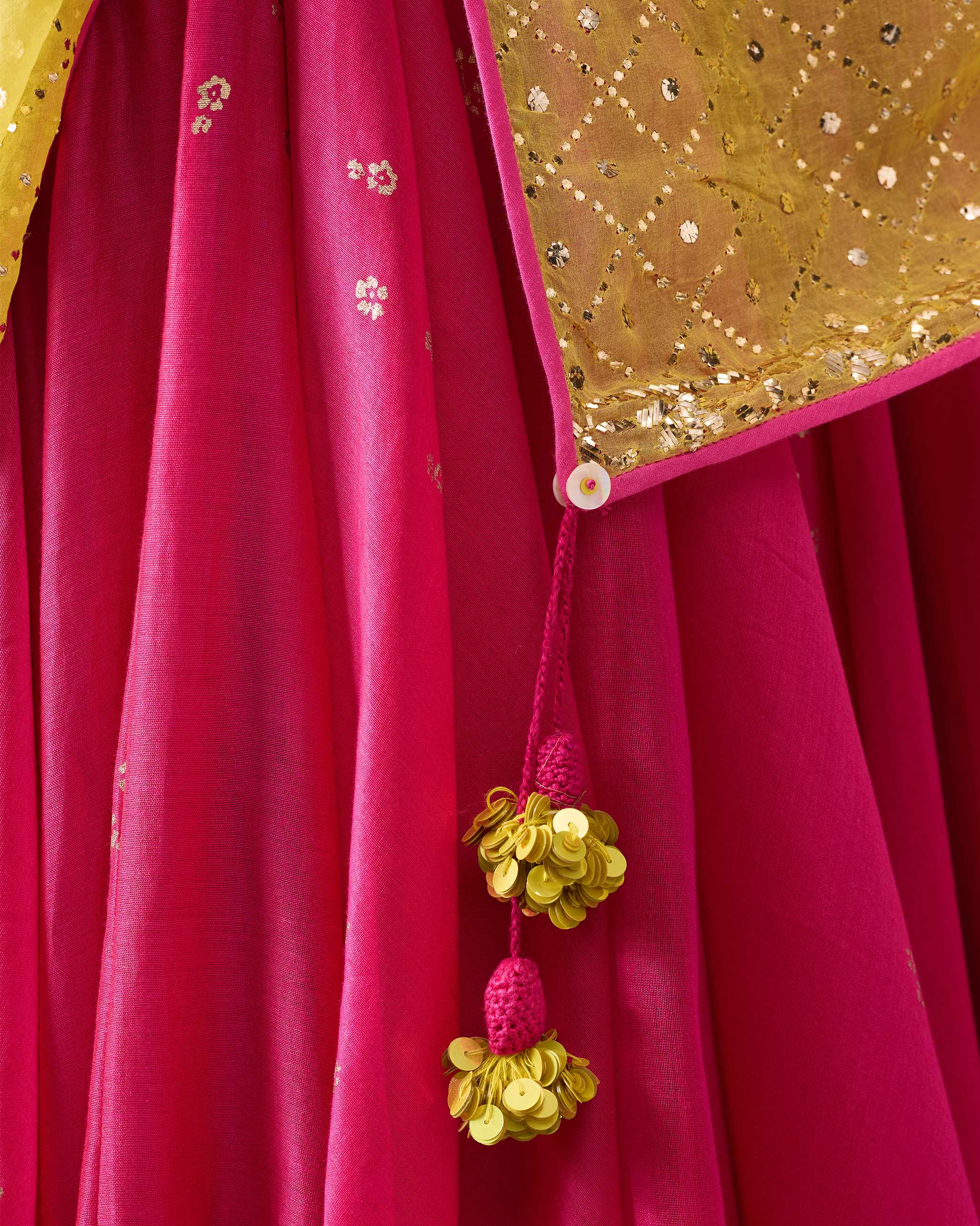 Anya Dupatta - Yellow Embroidered - Image 2