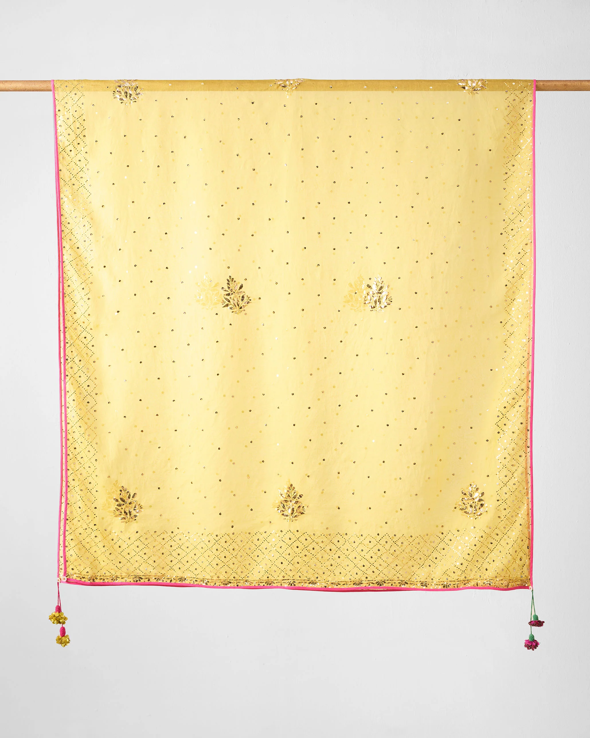 Anya Dupatta - Yellow Embroidered - Image 3