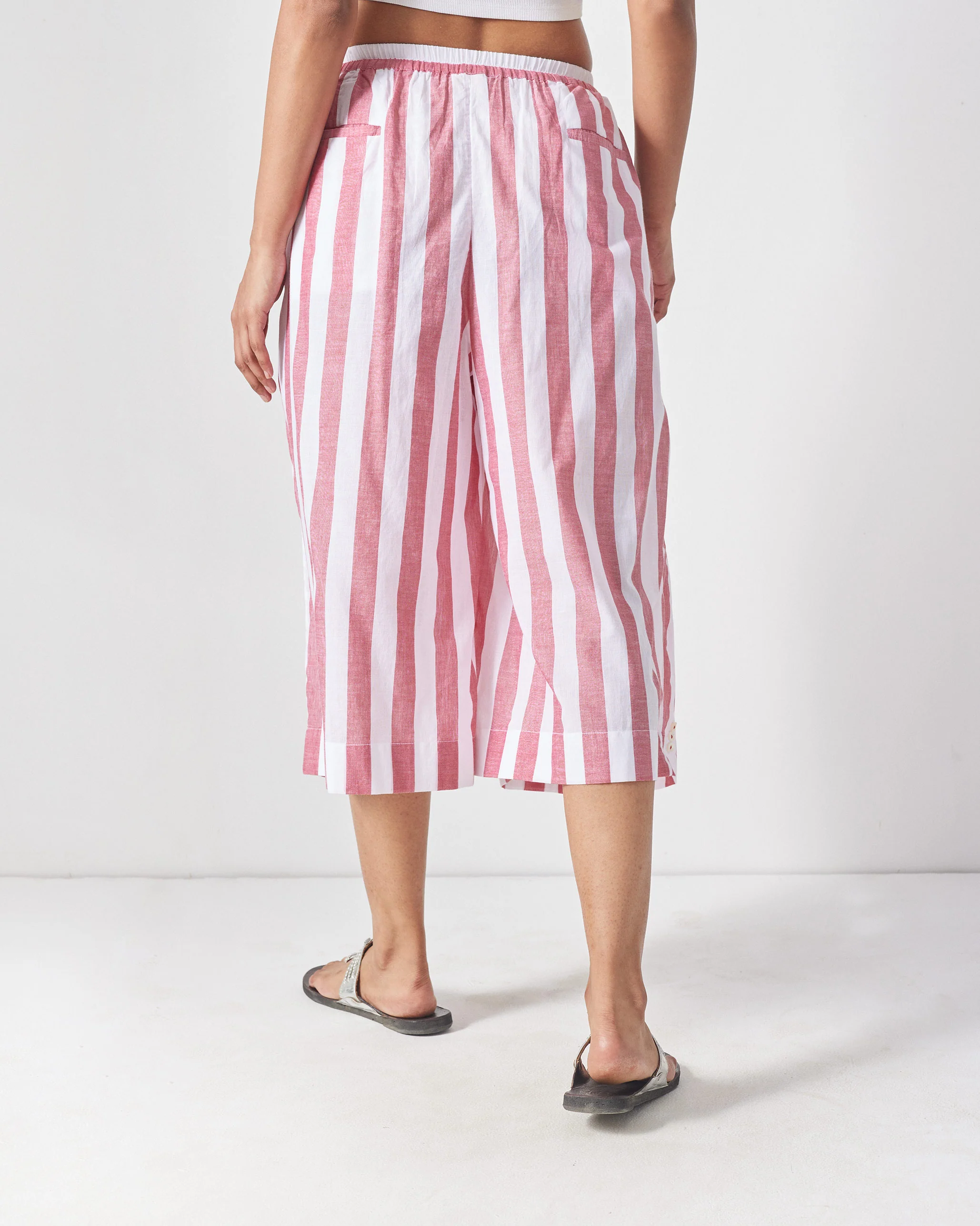 Aoi Pants - Red & White Stripes - Image 3
