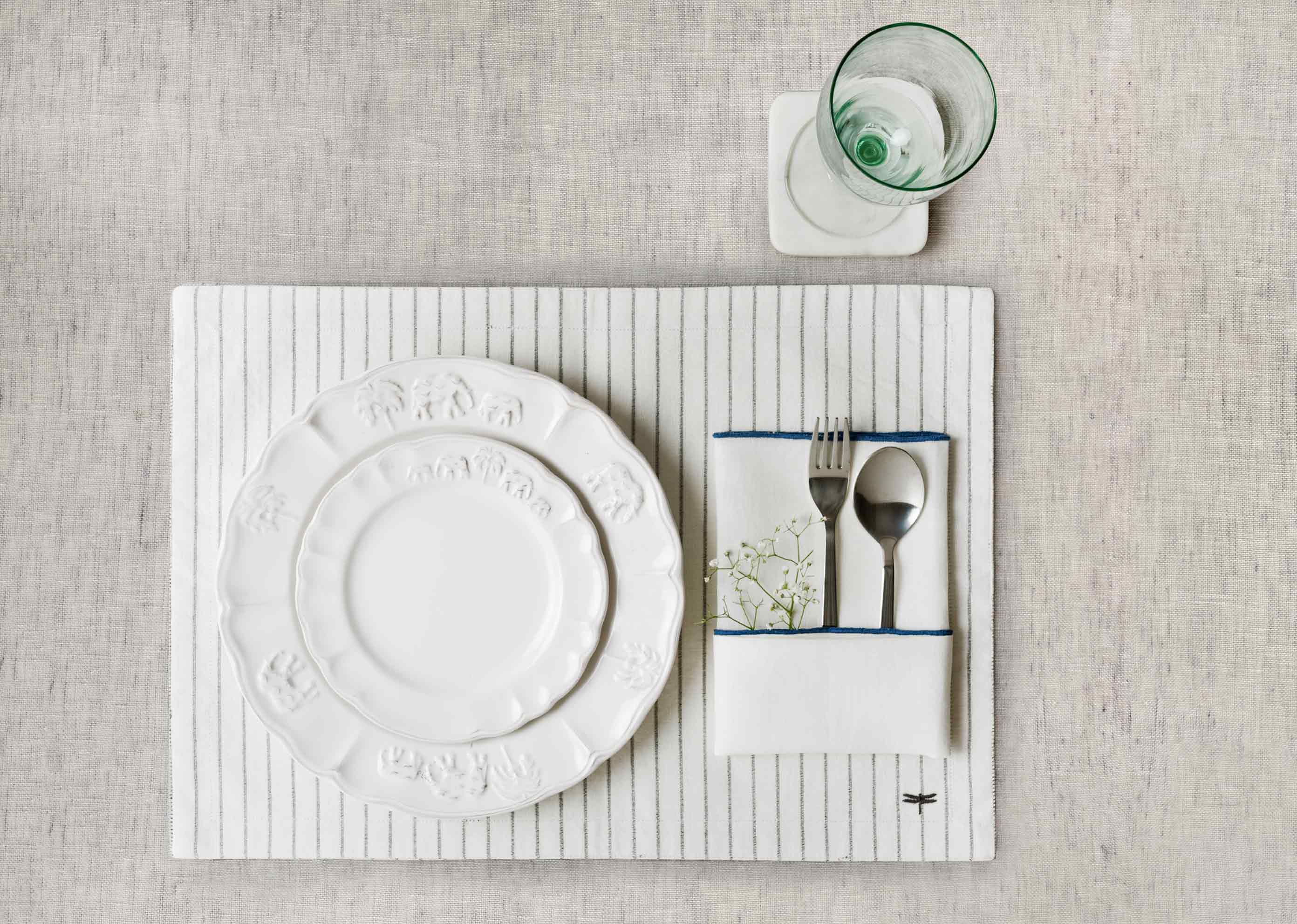 Aozora Dinner Napkins (Set of 6) - Blue - Image 3