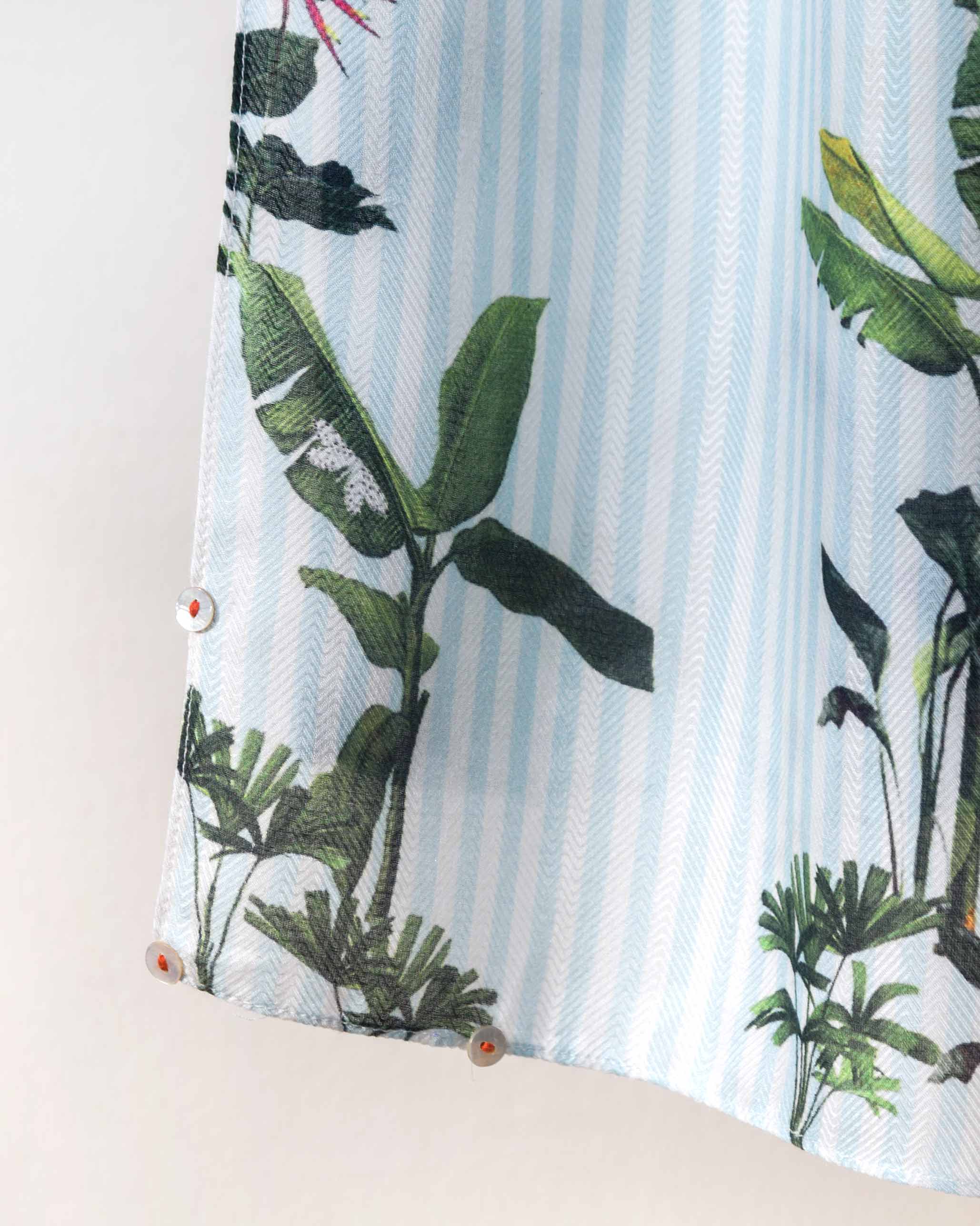 Aqua Stripe Scarf - Image 5